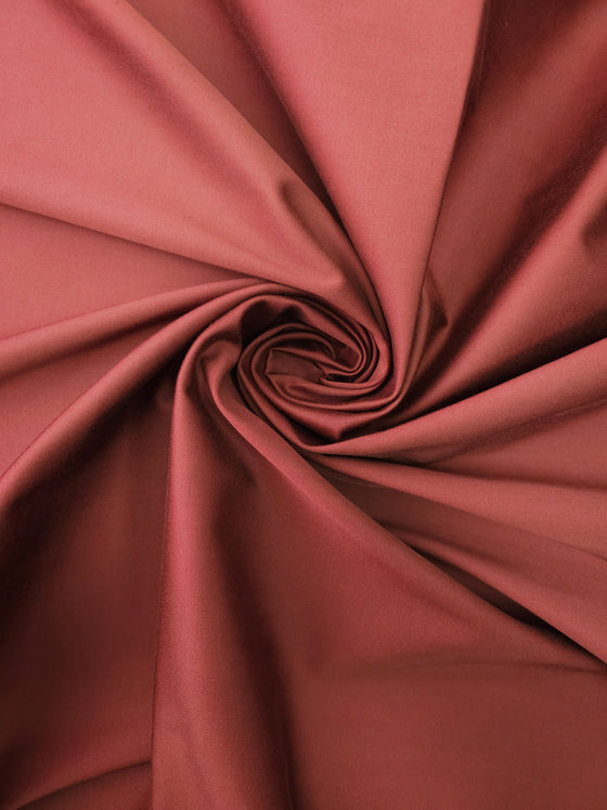 Deep Terracotta Brushed Cotton Tencel
