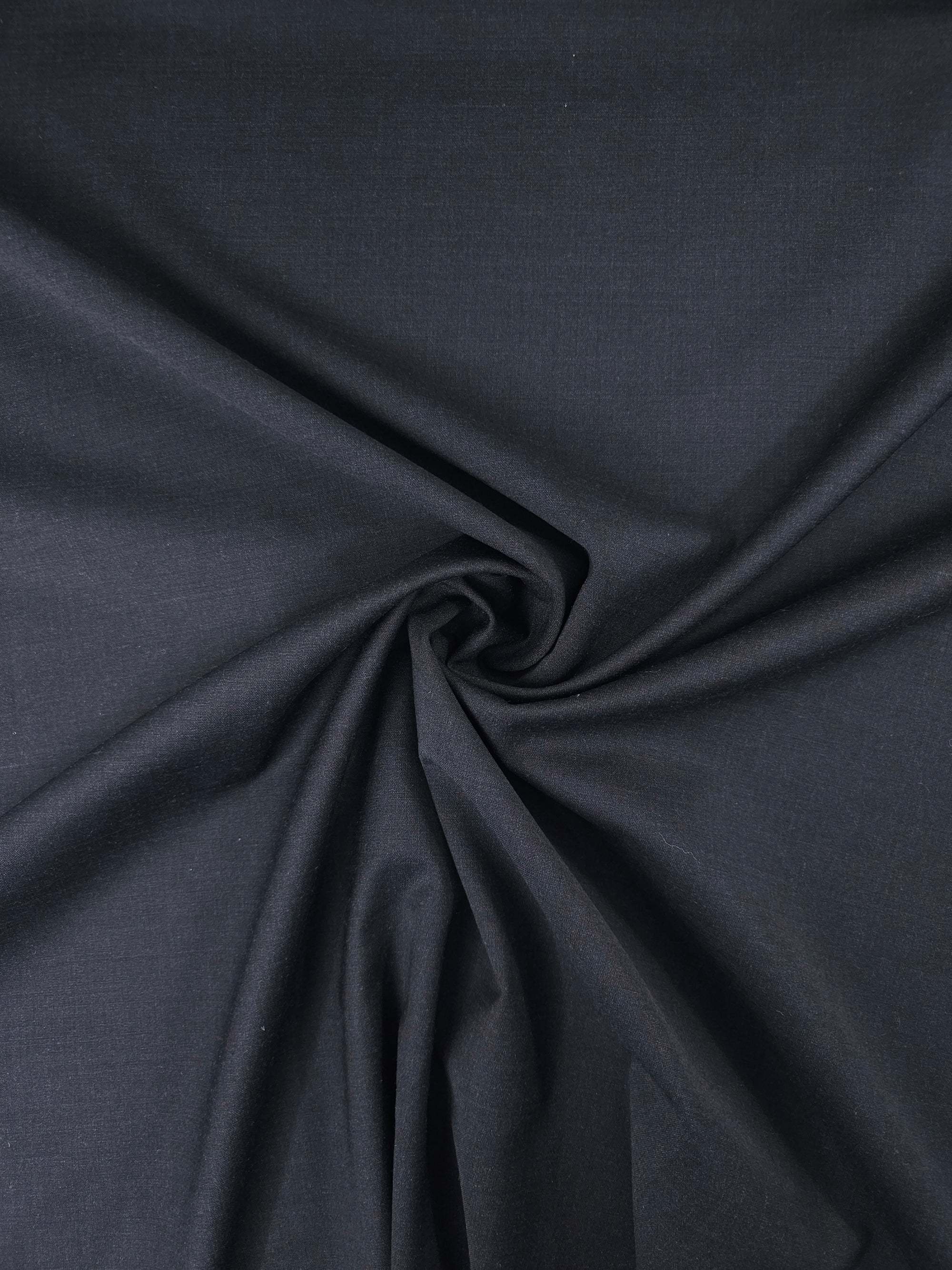 Charcoal Poly Wool Suiting