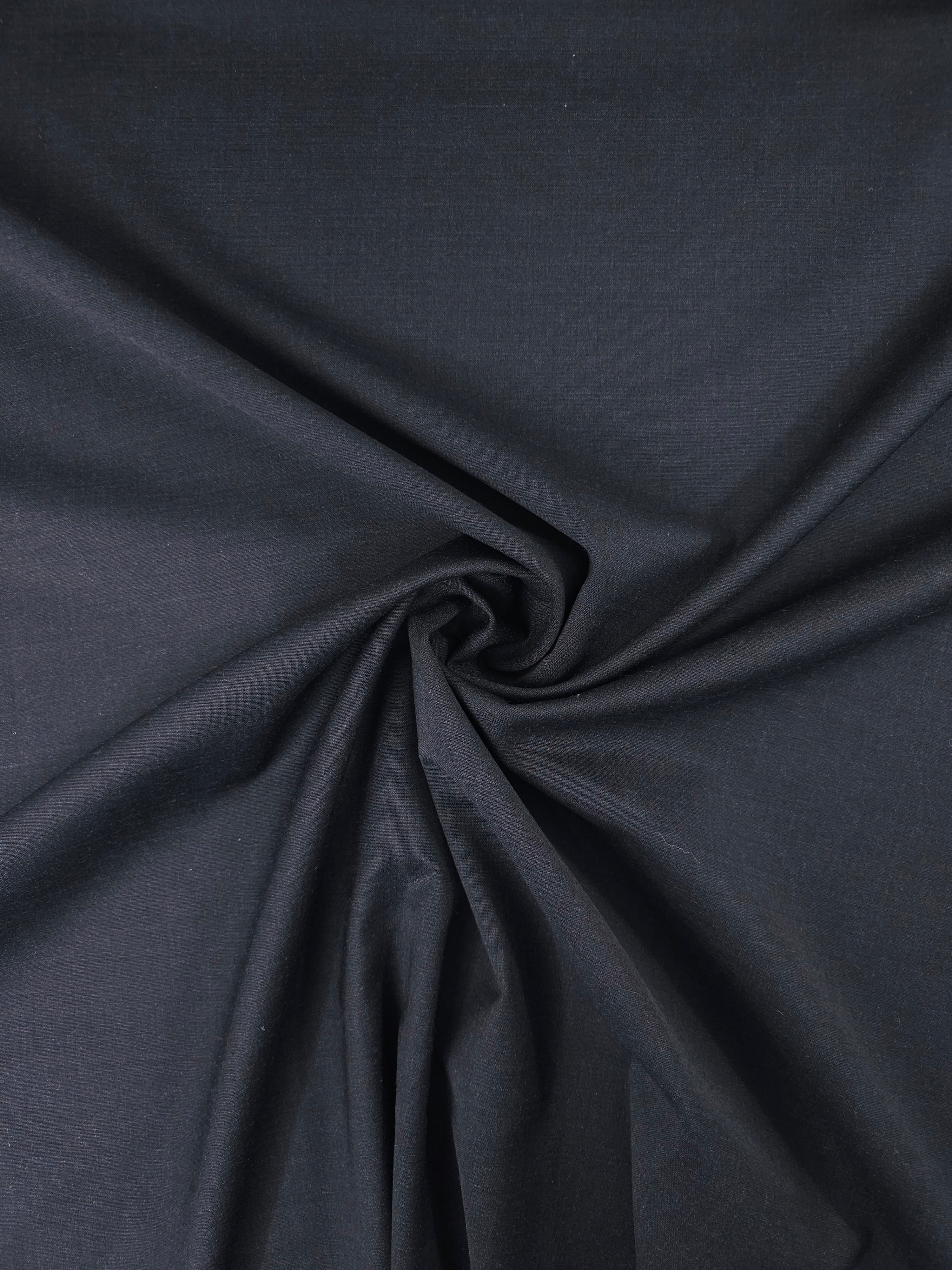 Charcoal Poly Wool Suiting