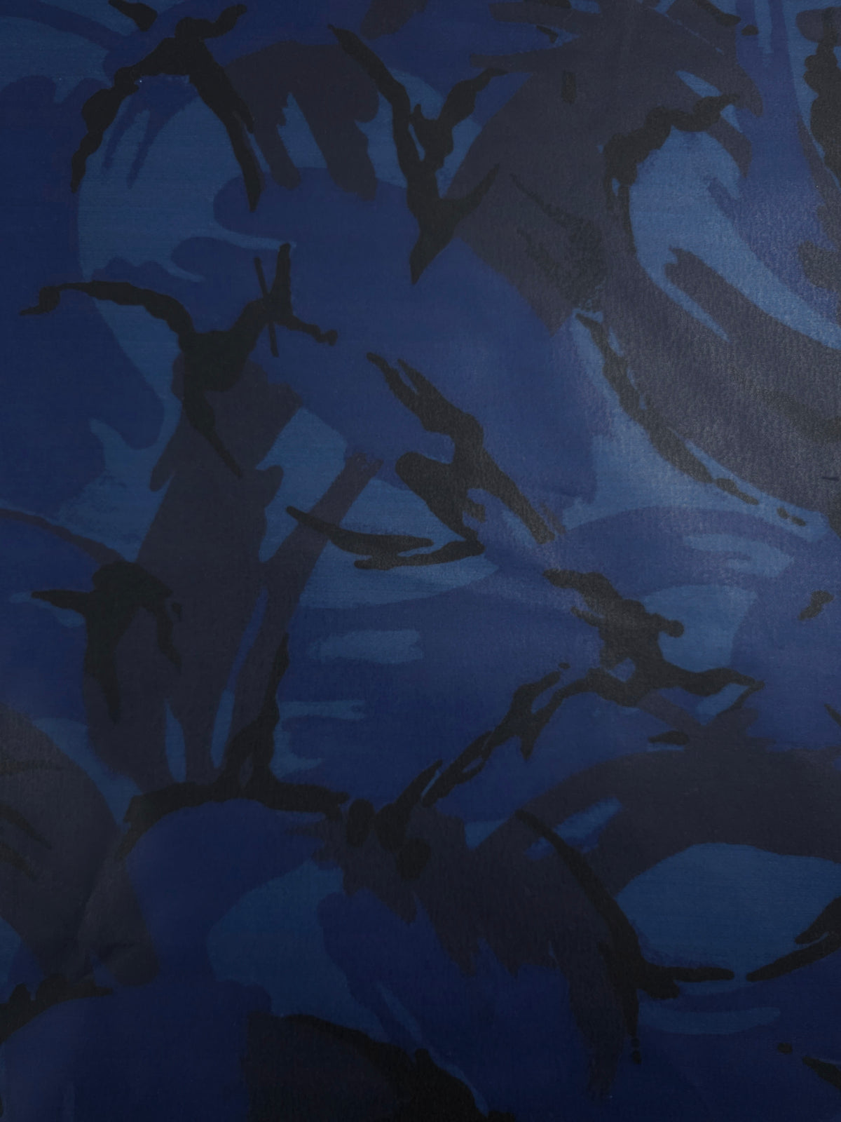Dark Blue Abstract Camo Wax Cotton - Polo Ralph Lauren