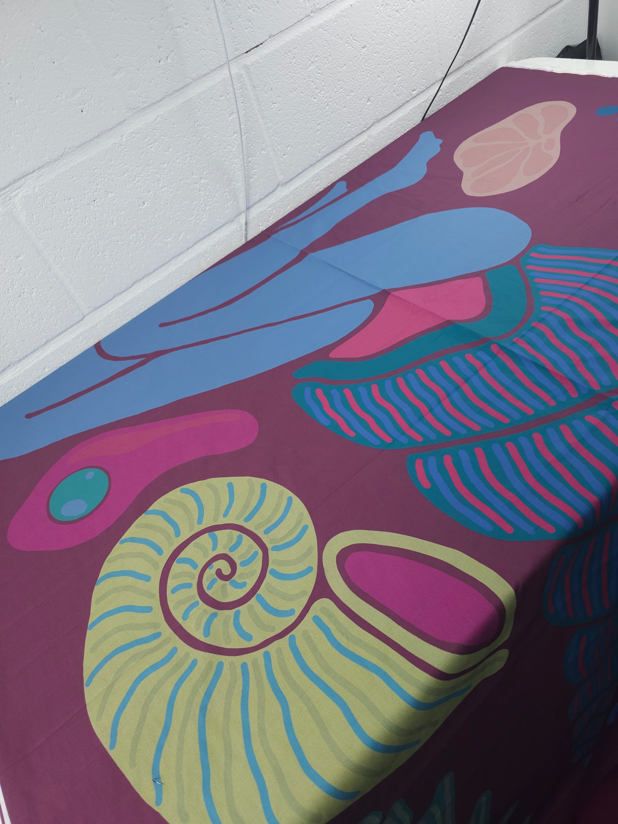 Mulberry Large Shells 100% Cotton 114” - 1.30m Panel *EXTRA WIDE*