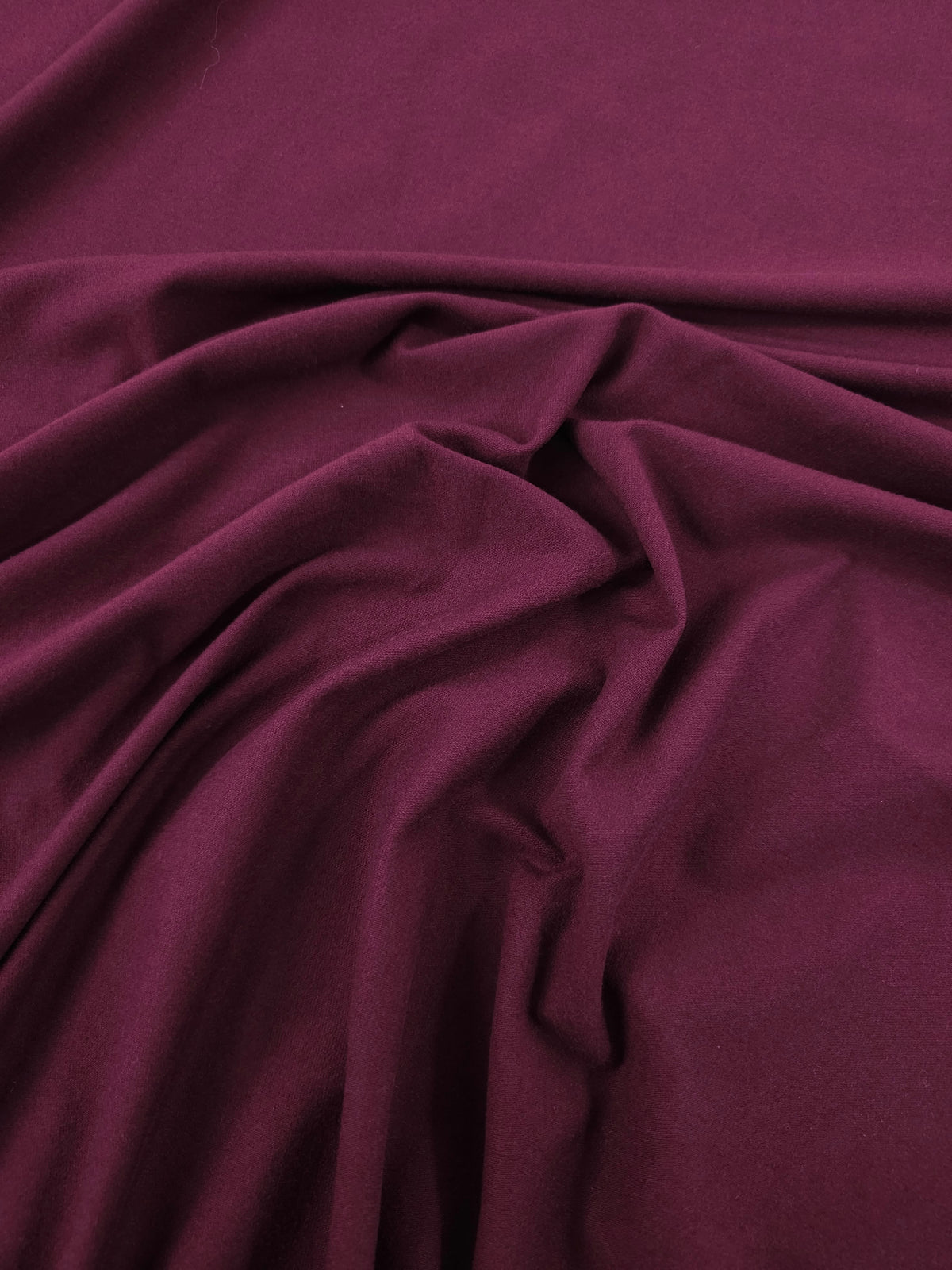 Plumy Wine Bamboo Cotton Jersey