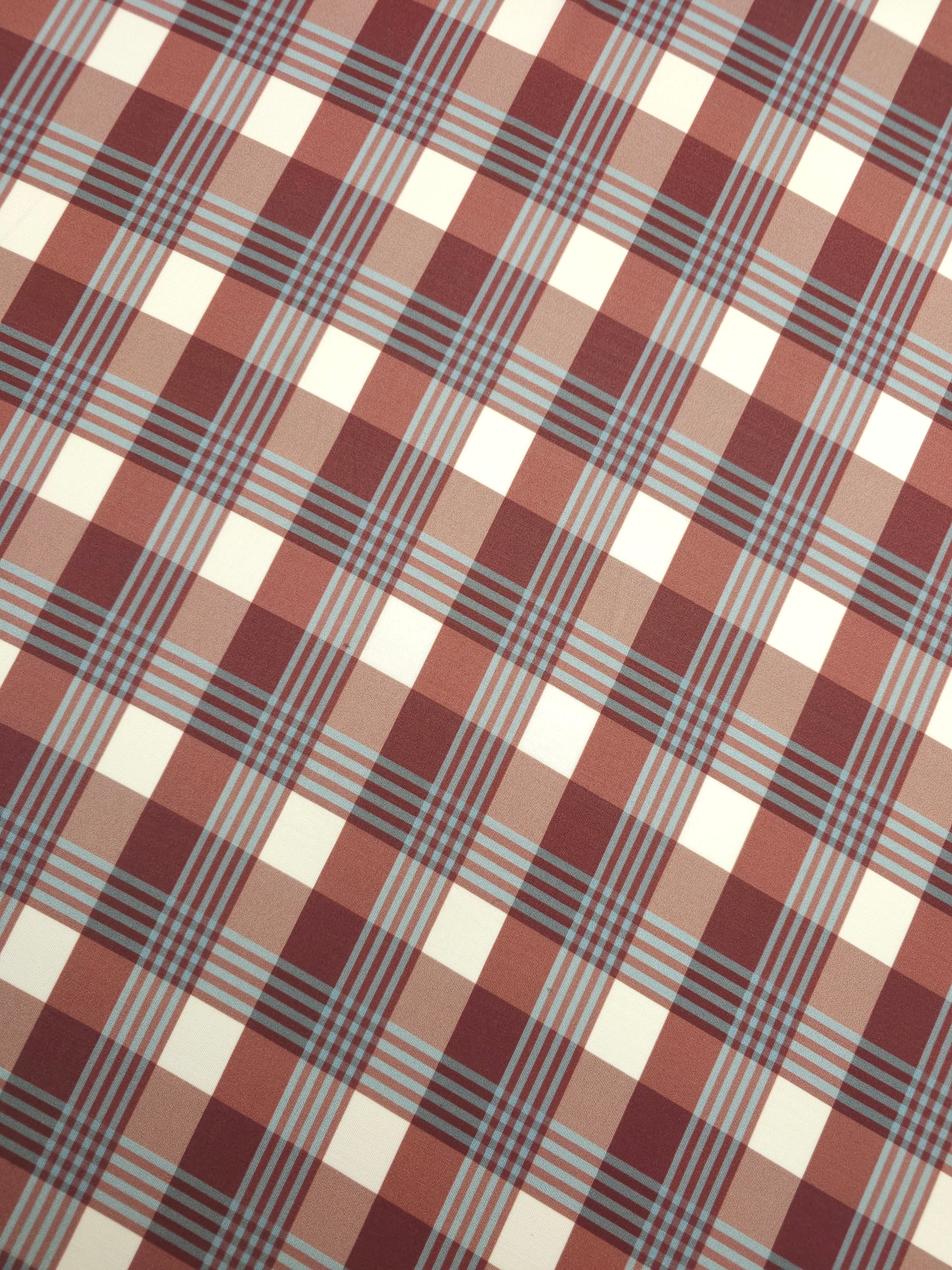 Retro Tartan Slinky Rayon Jersey *Farm Rio*