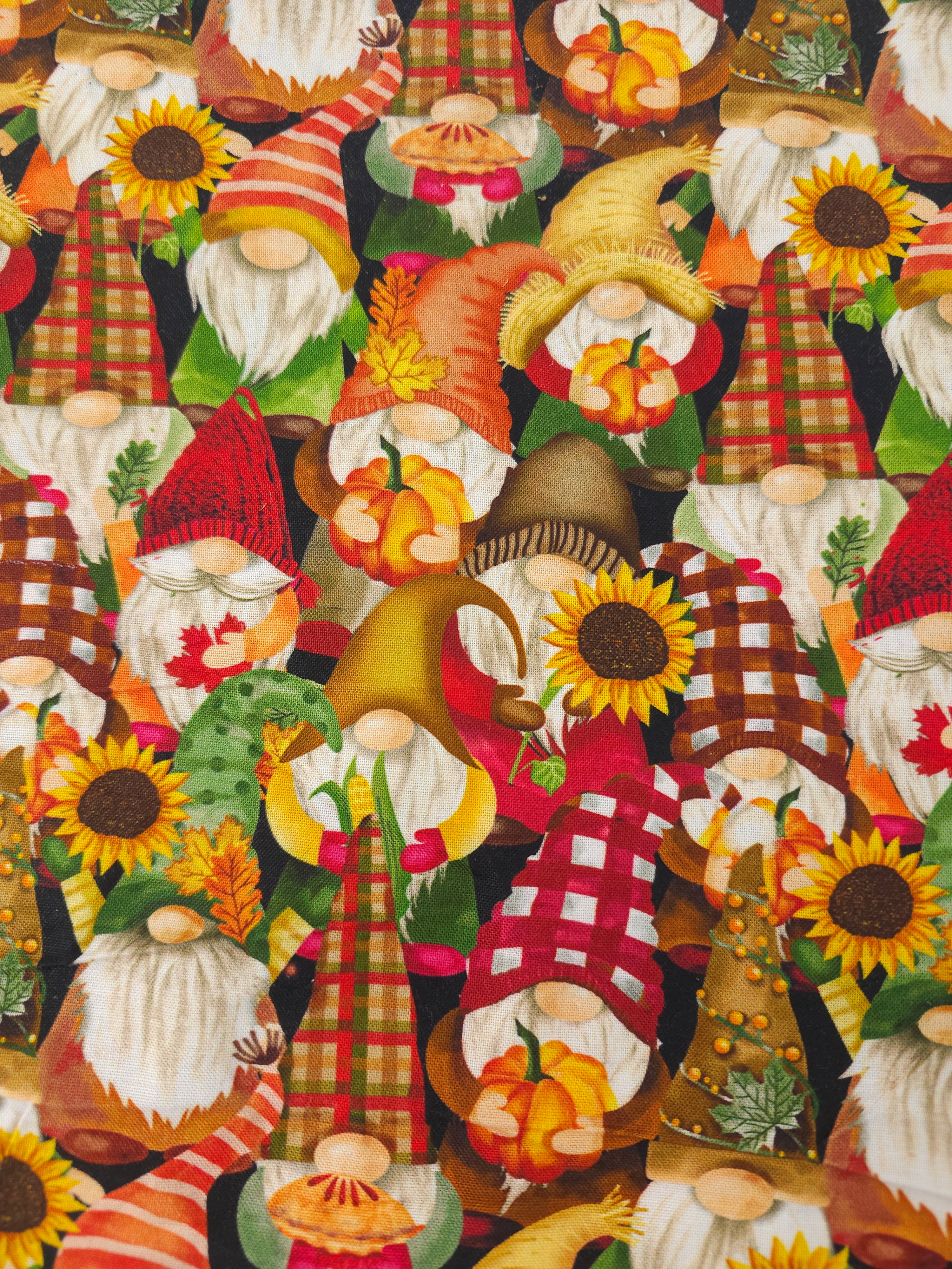 Autumnal gnome Cotton- 2.4m piece