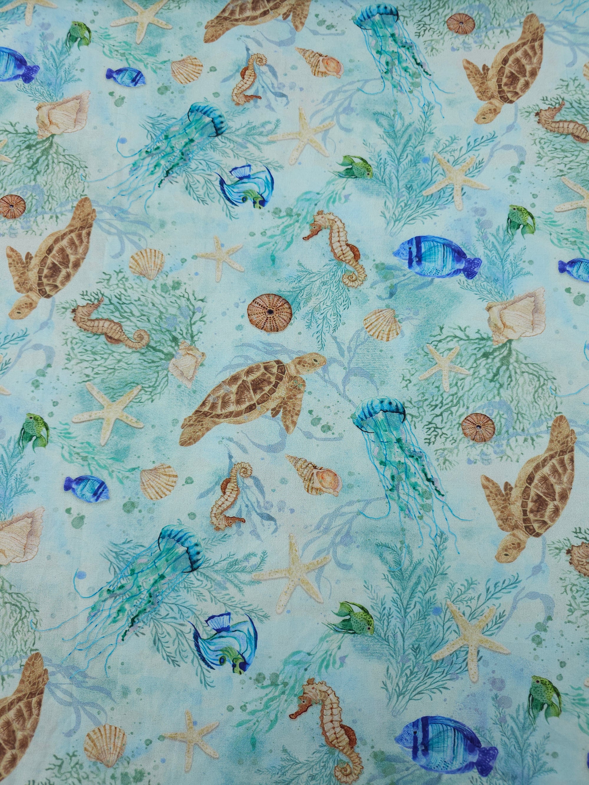 Sea Life Whisper 100% Cotton
