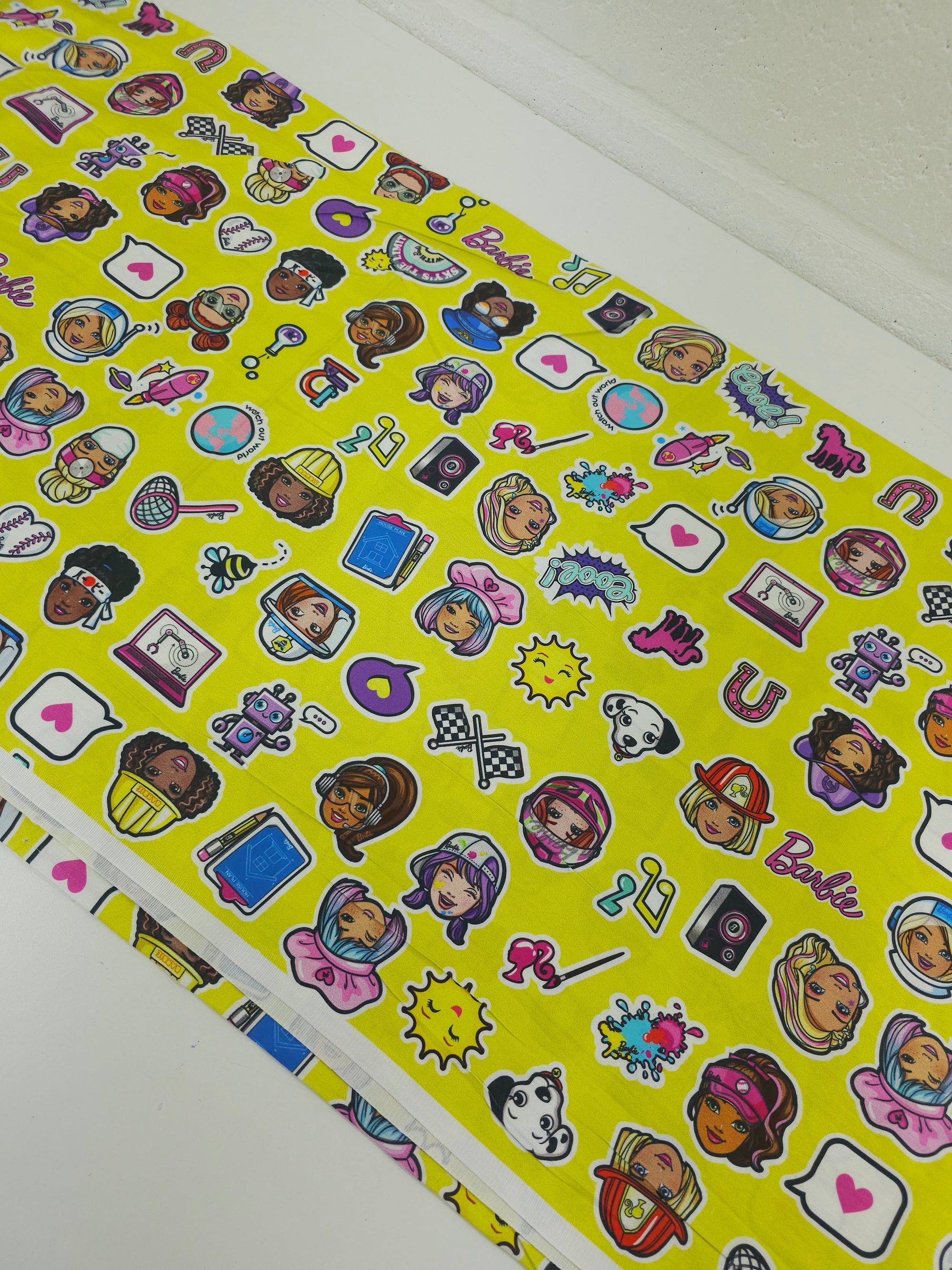 Barbie and Friends Cotton Sateen 74" *EXTRA WIDE*