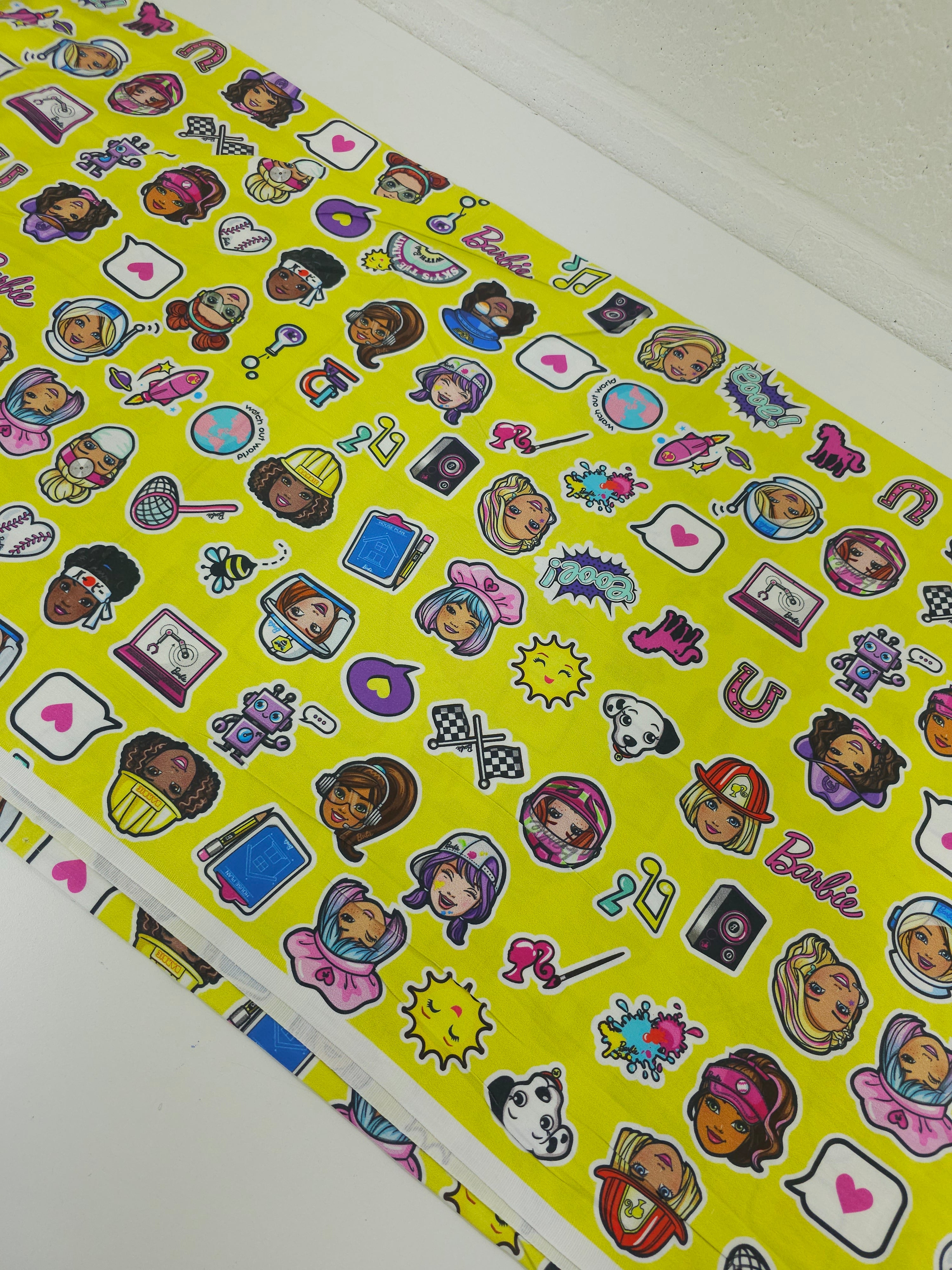 Barbie and Friends Cotton Sateen 74" *EXTRA WIDE*