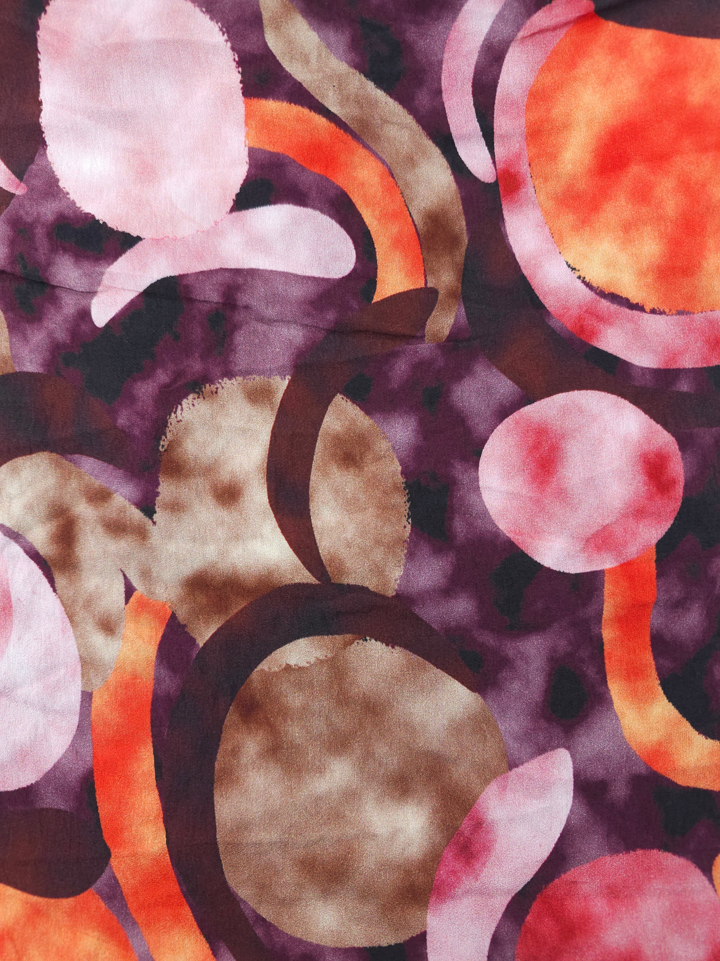 Plums and peaches Viscose- 2.3m piece