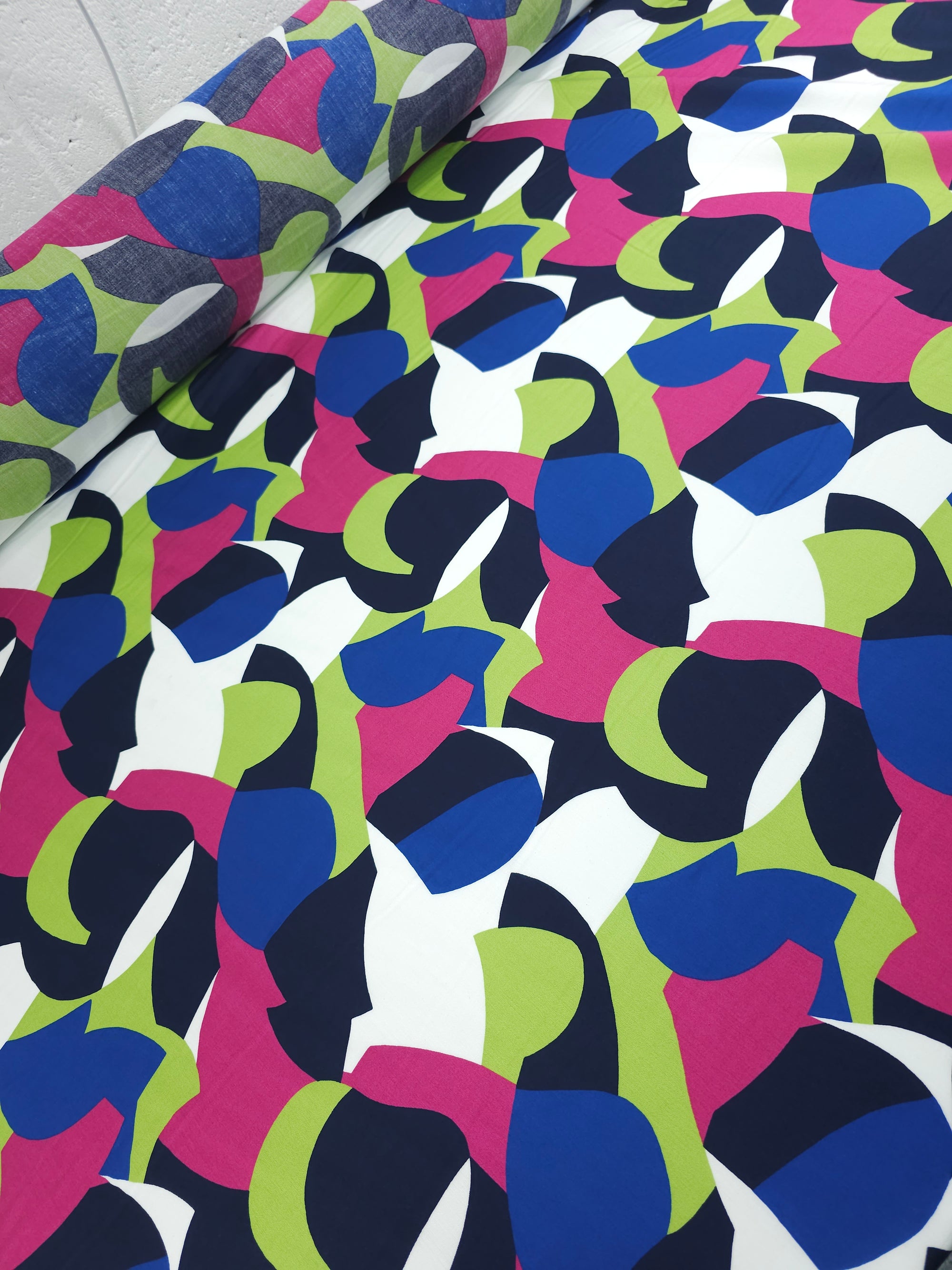 Abstract Funky Shapes Lightweight Cotton