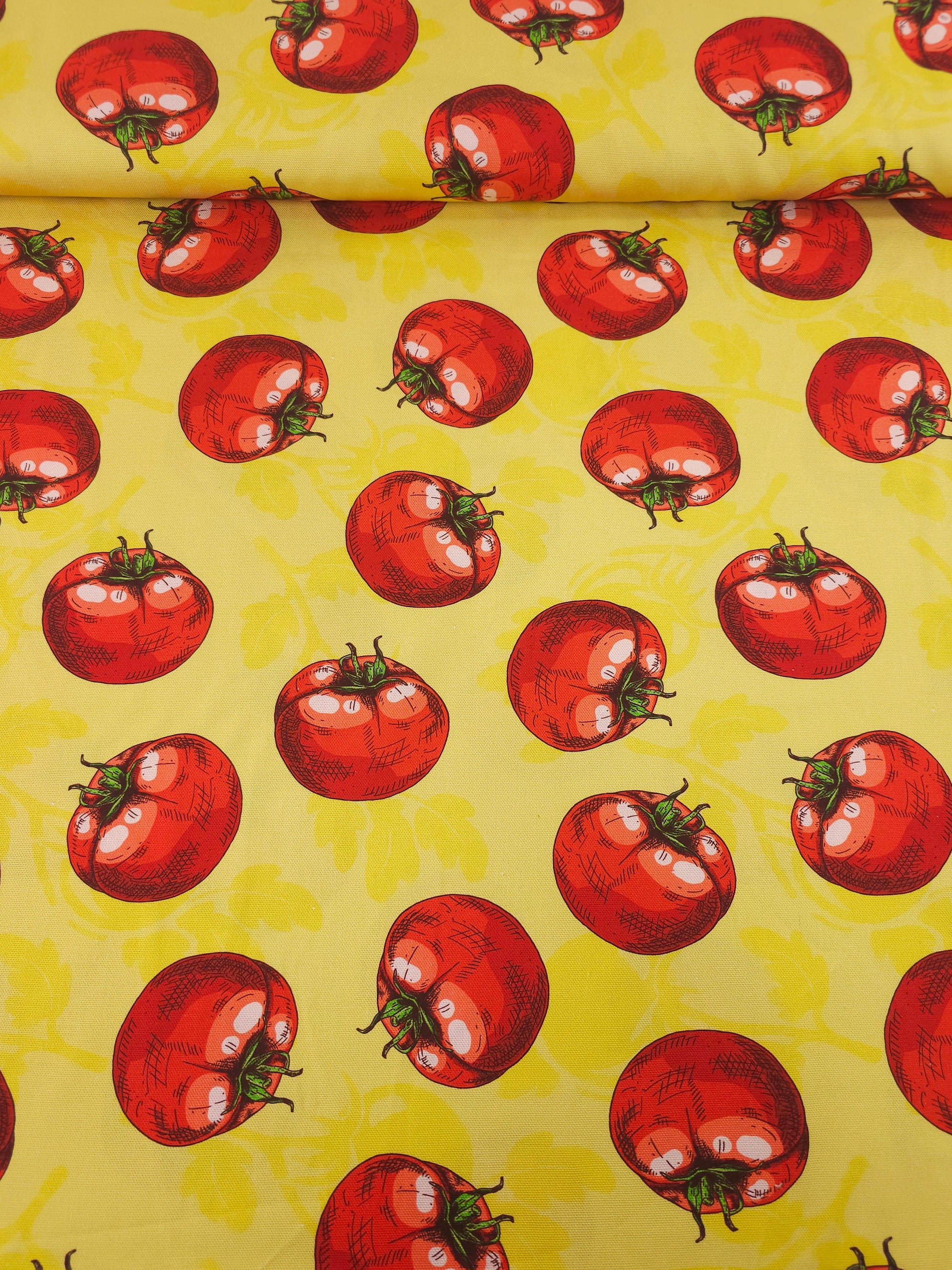 Red/Yellow Tomatoes Canvas Cotton