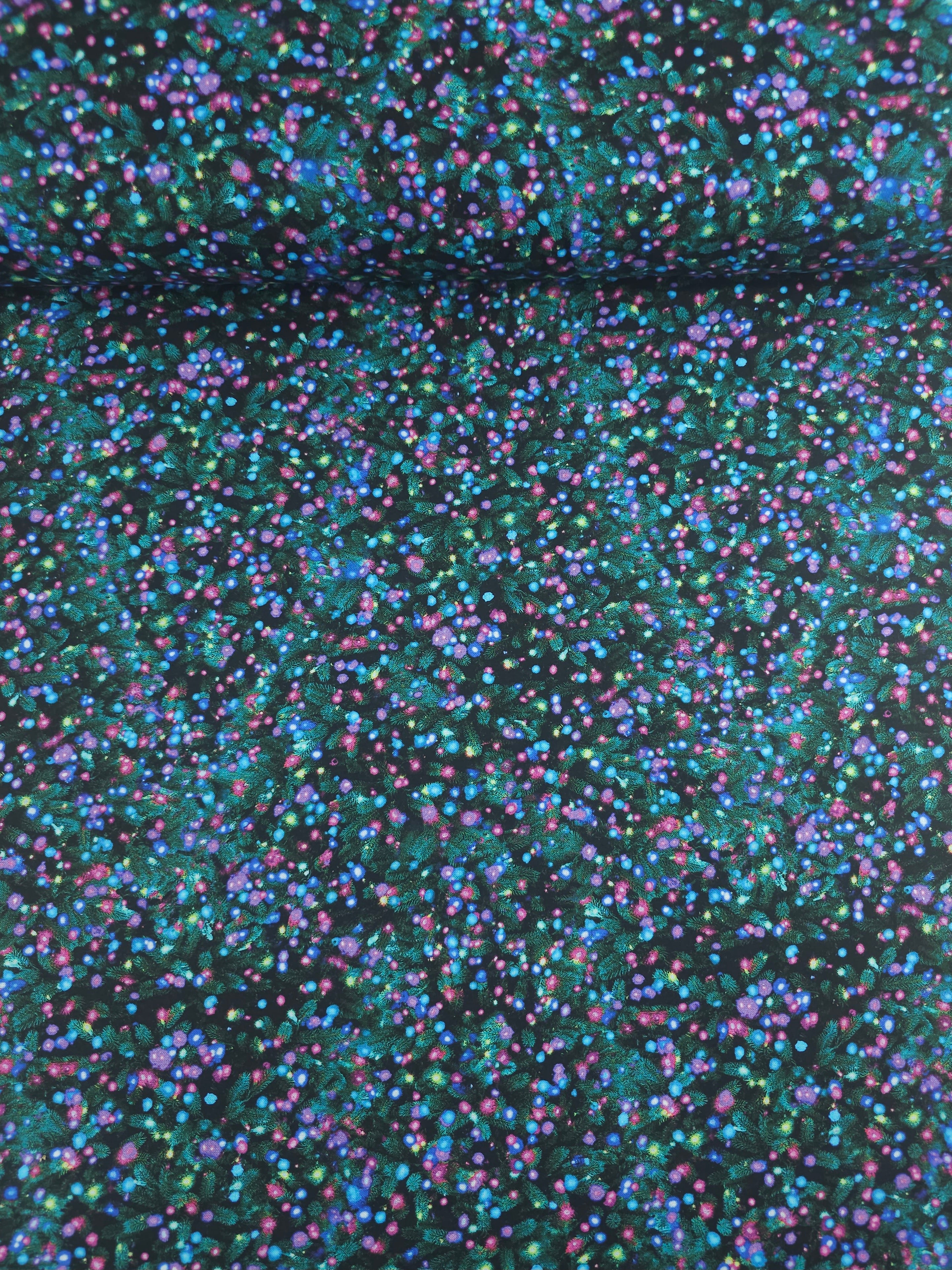 Christmas Tree Lights 100% Cotton