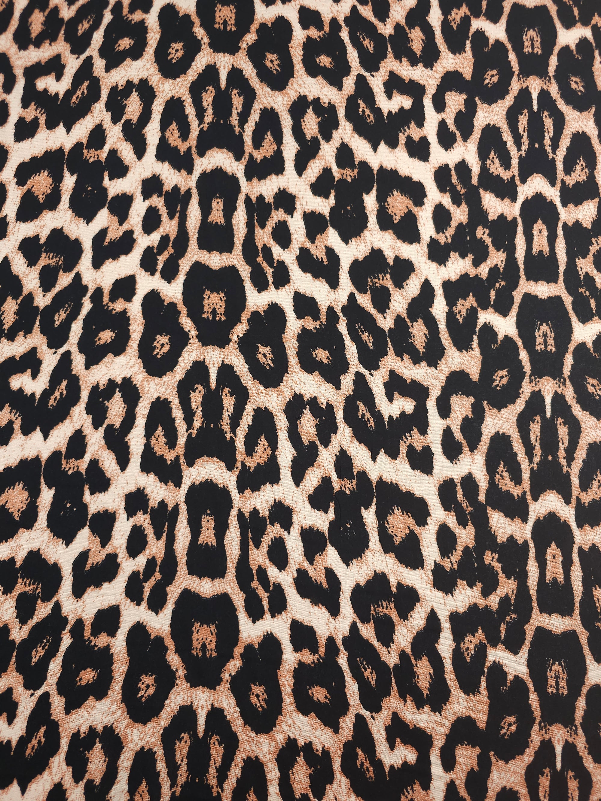 Blush Peach Leopard Modal Viscose