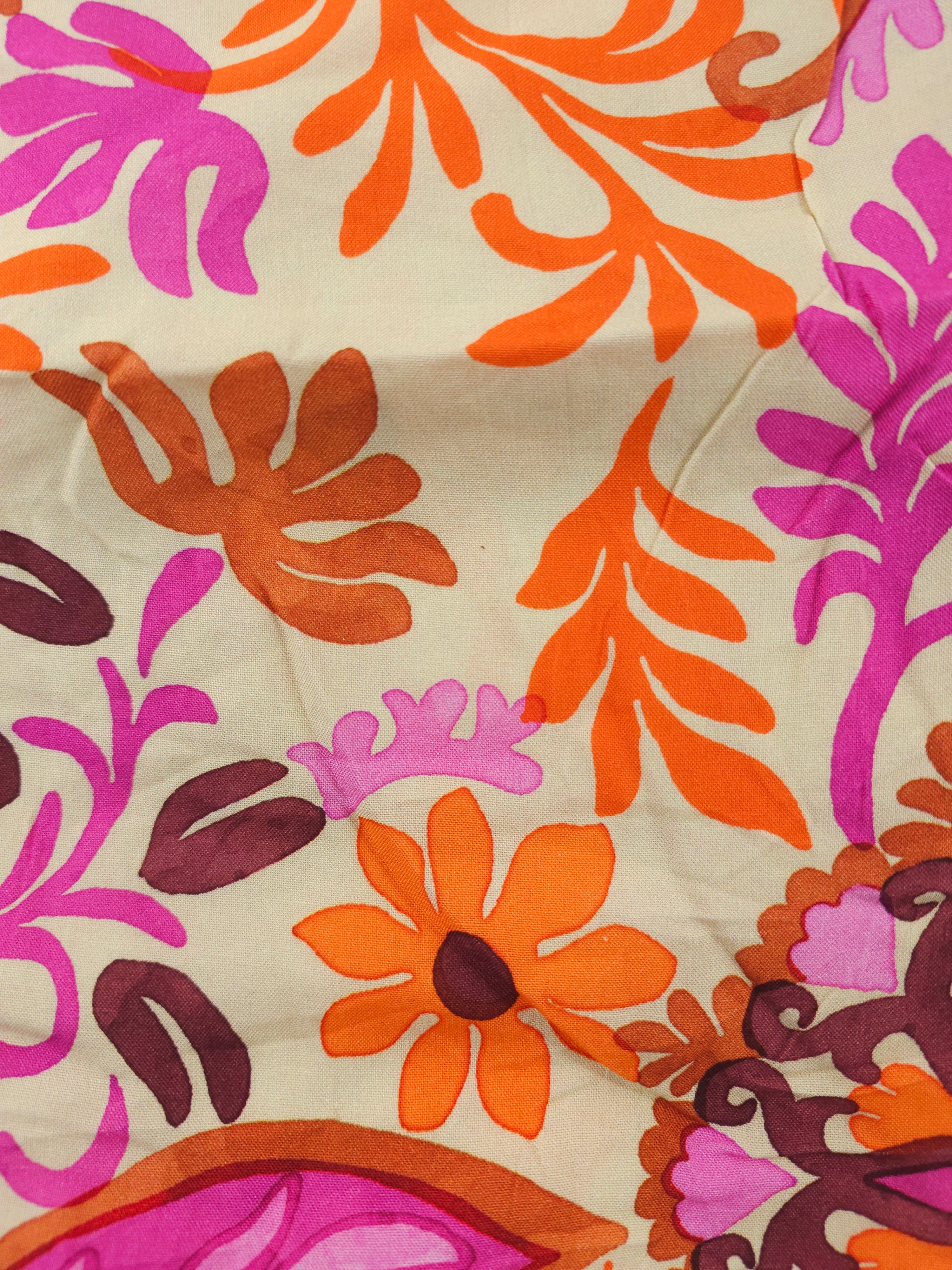 Sunset flower paisley Viscose- 3m piece