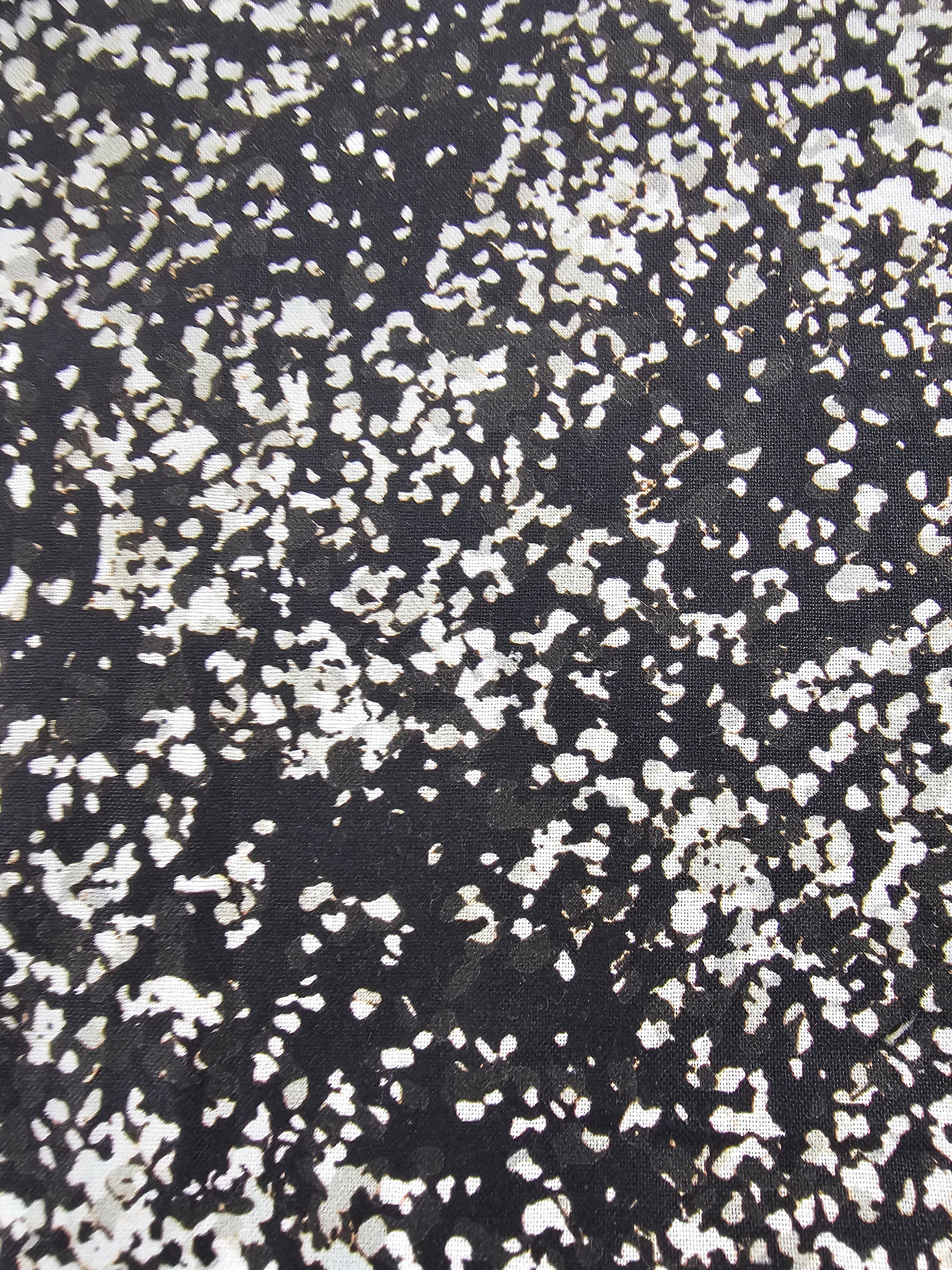 White & Black Abstract Cotton - (Various Sizes)