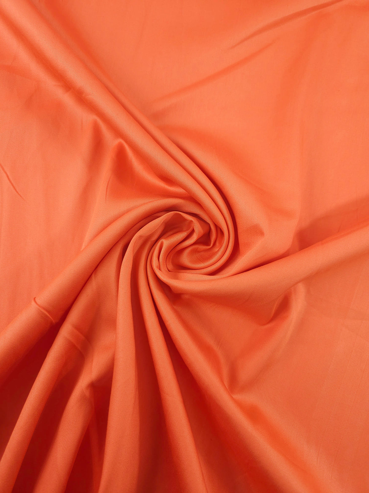 Vibrant Orange Cotton Satin 60"