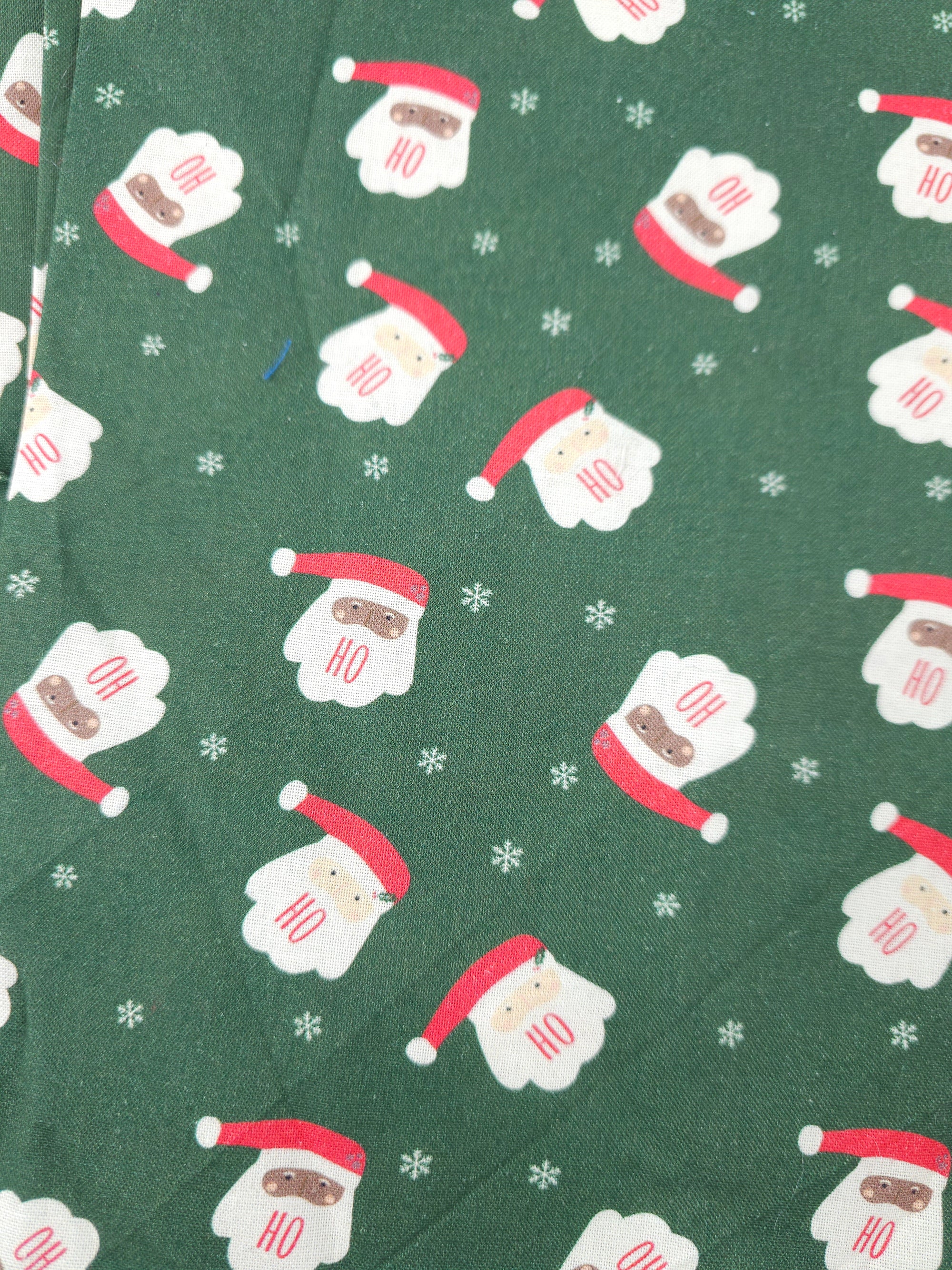 Green Snow Santa Angel Cotton - 3m Piece