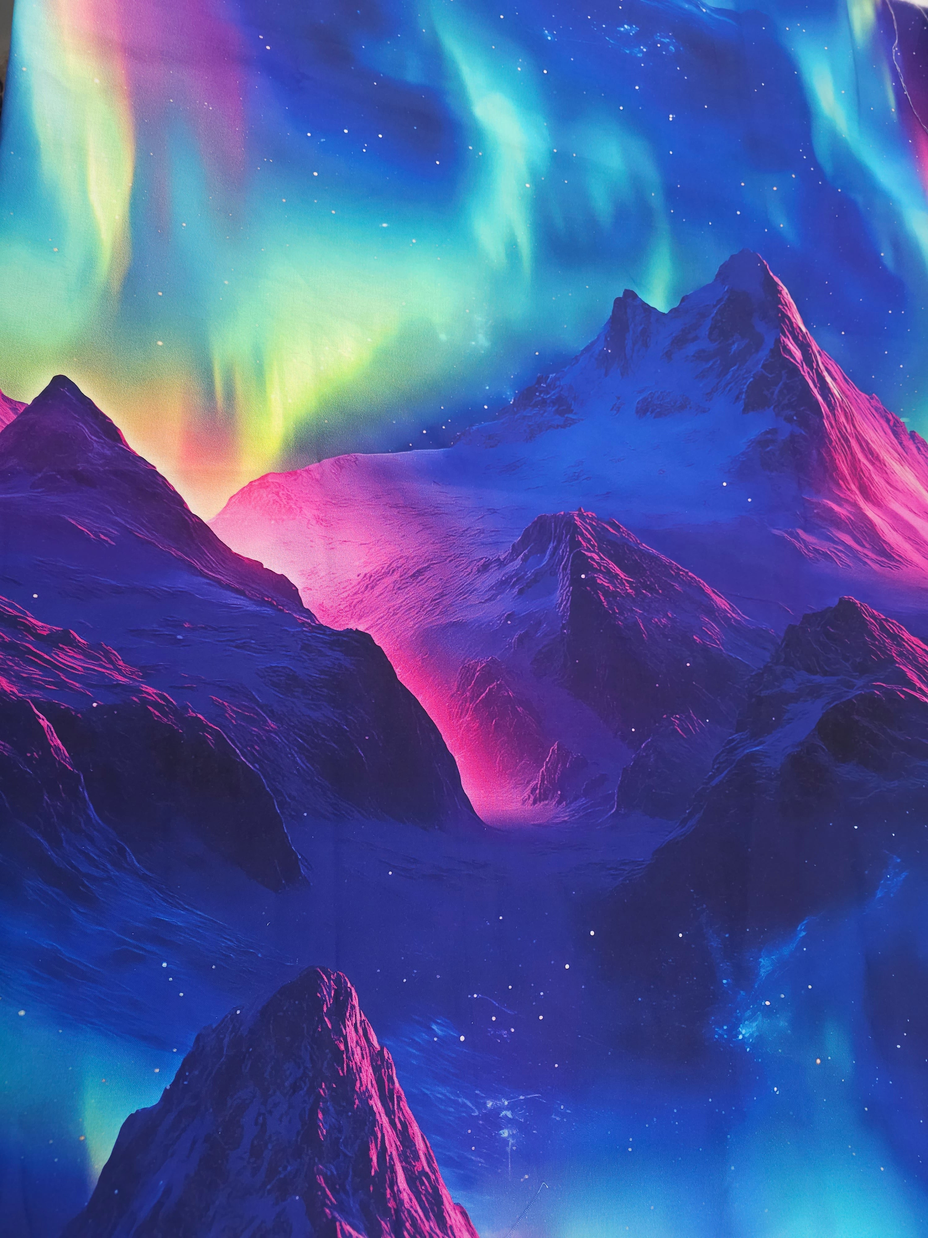 Mountains of auroras Cotton- 2m piece