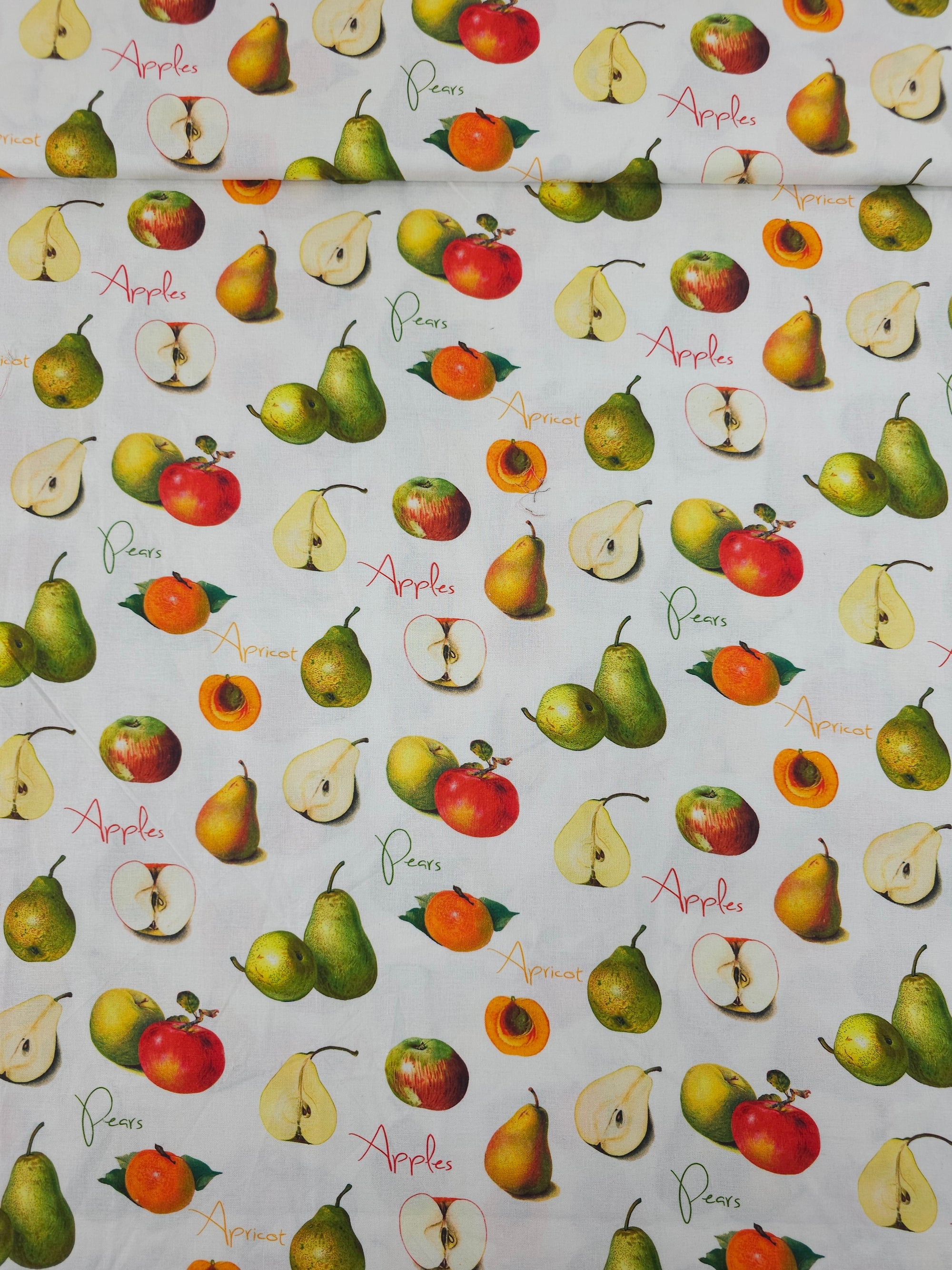 Apples Pears Apricots 100% Cotton - Joann