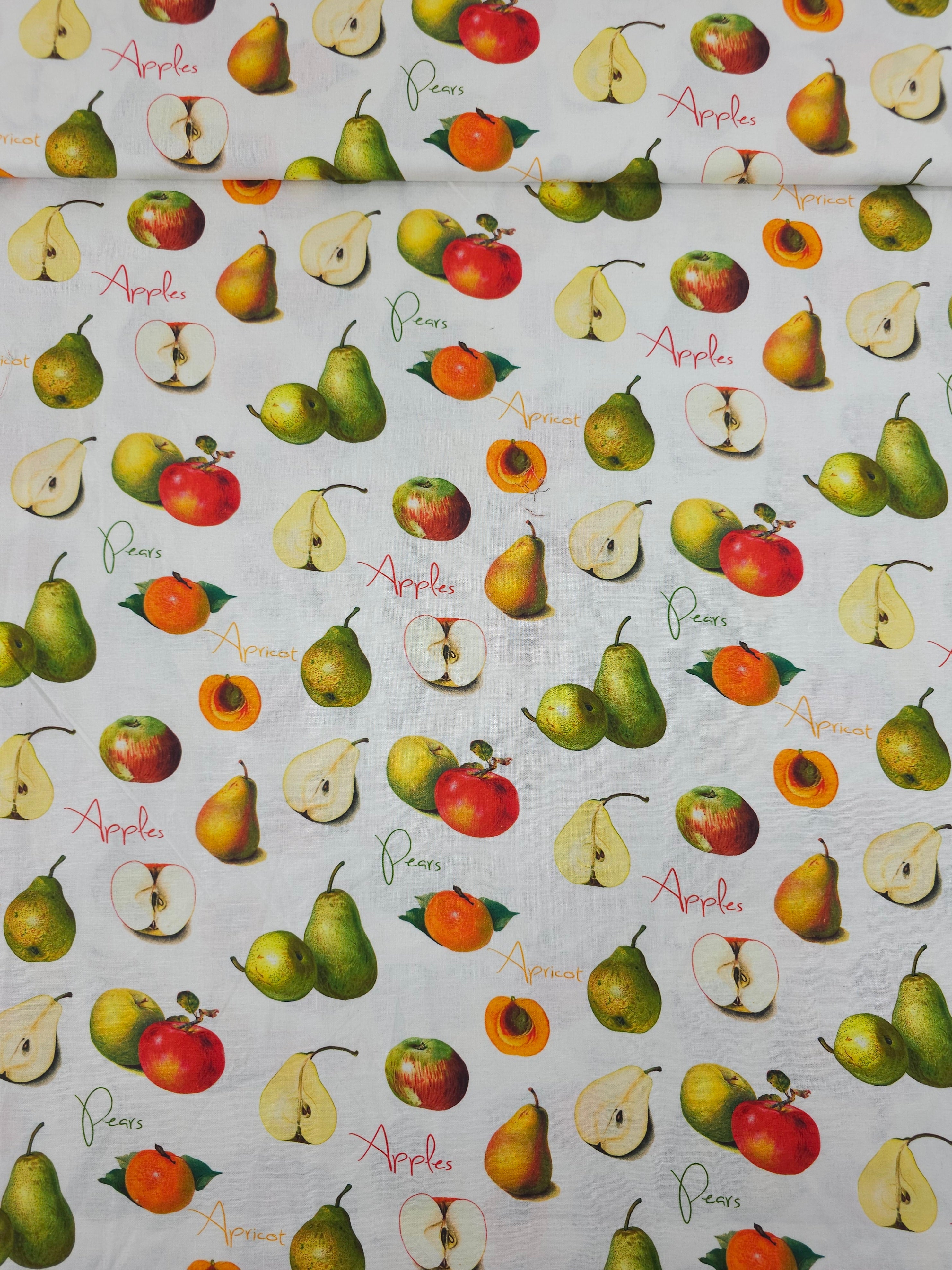 Apples Pears Apricots 100% Cotton - Joann