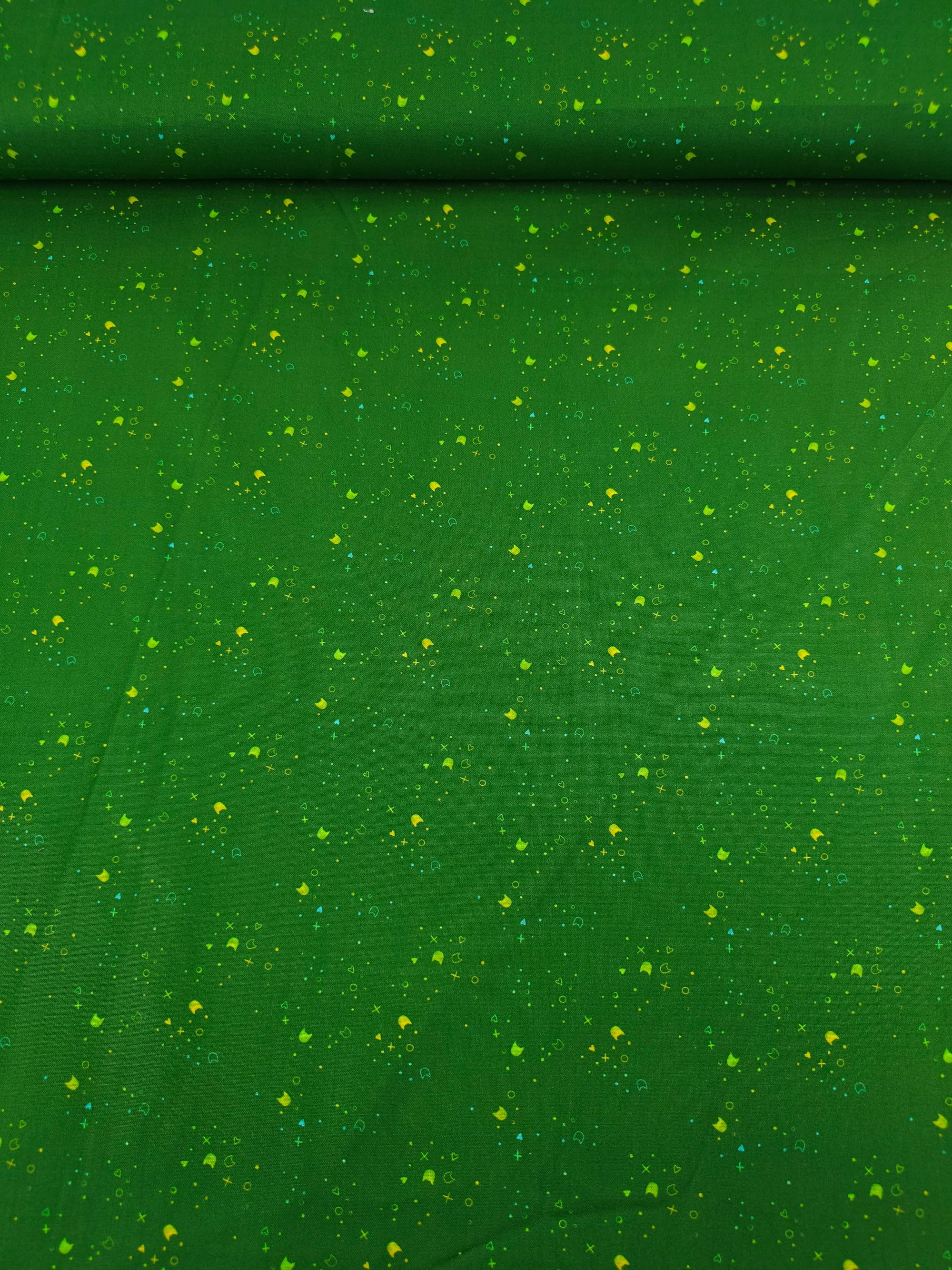 Green Kitty Litter 100% Cotton - Pammie Jane