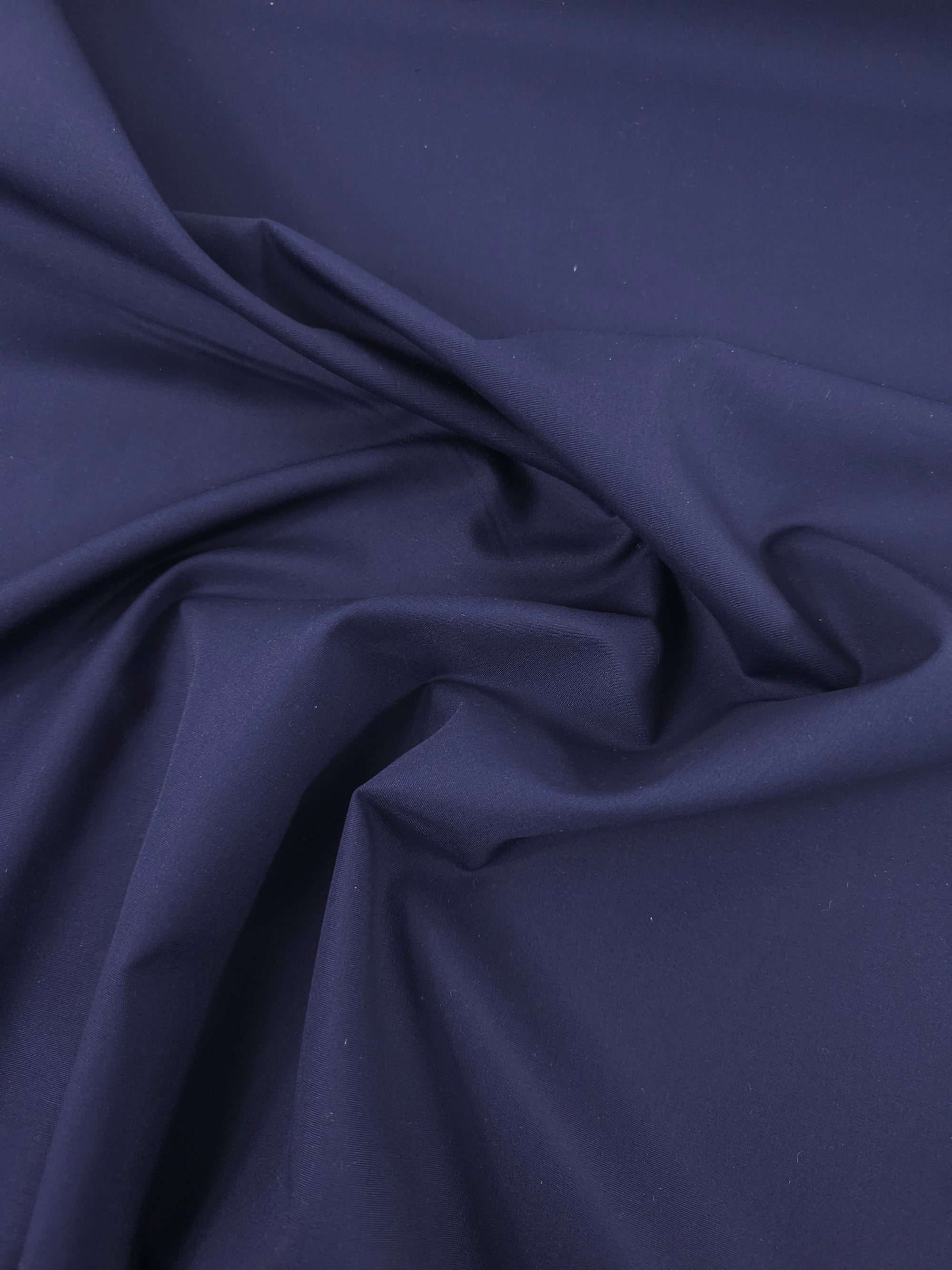 Indigo Navy Poly Cotton