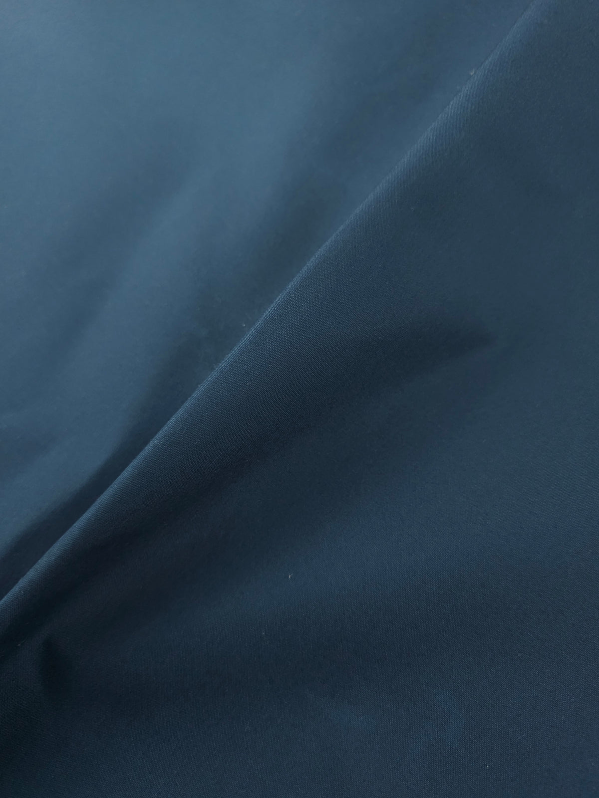 Petrol Blue Structured Wax Cotton