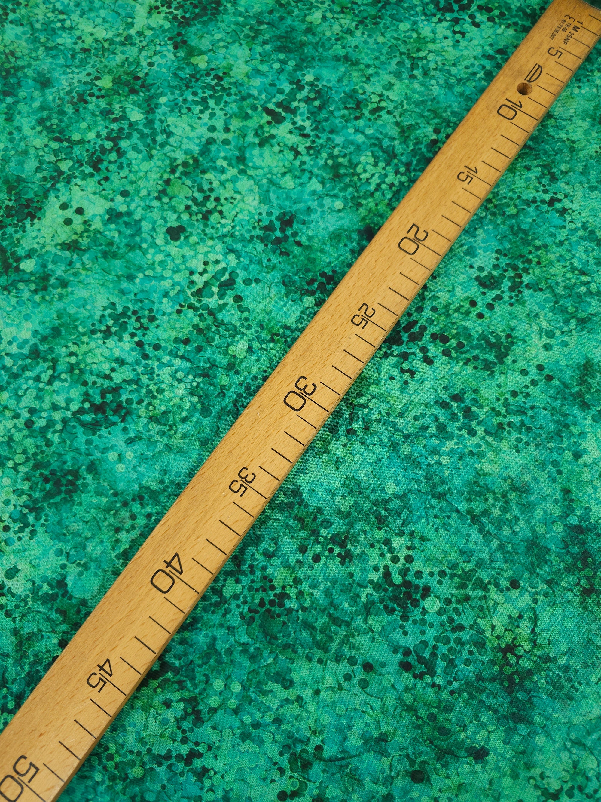 Green Watercolour Confetti Dots 100% Cotton