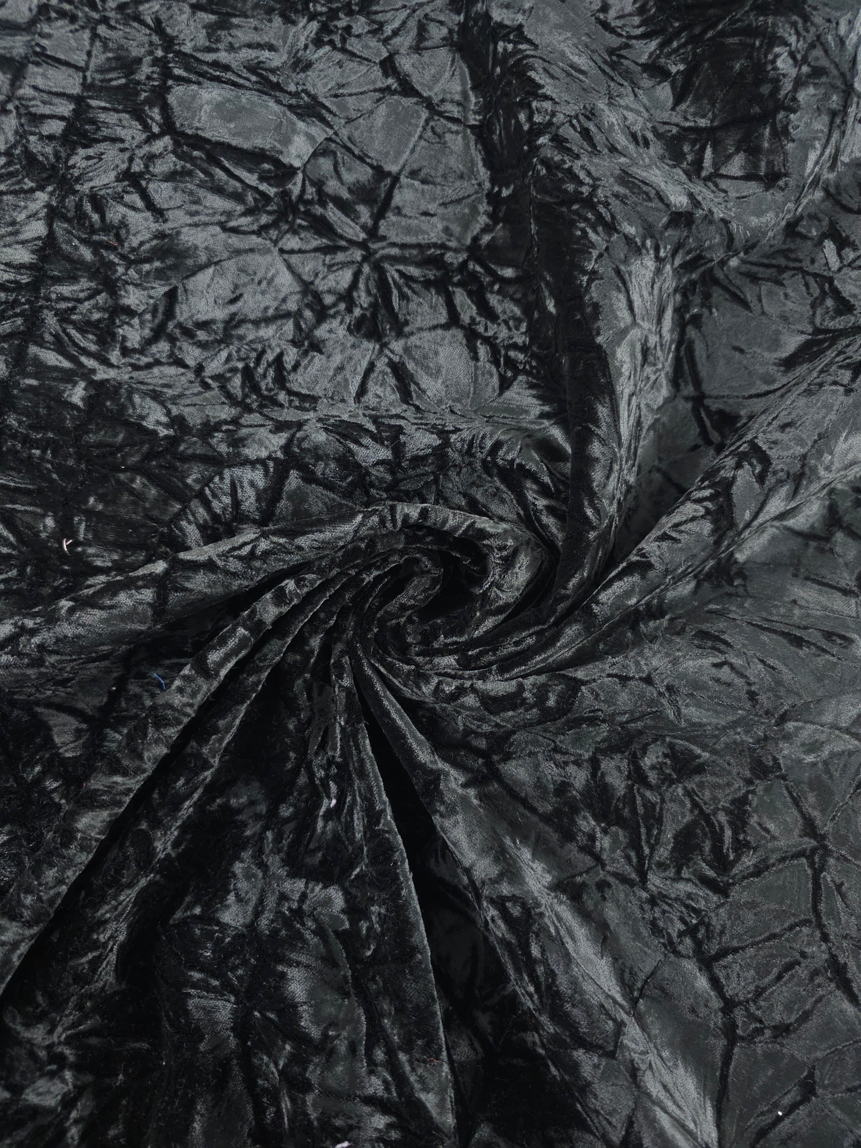 Charcoal Frosted Viscose Velvet