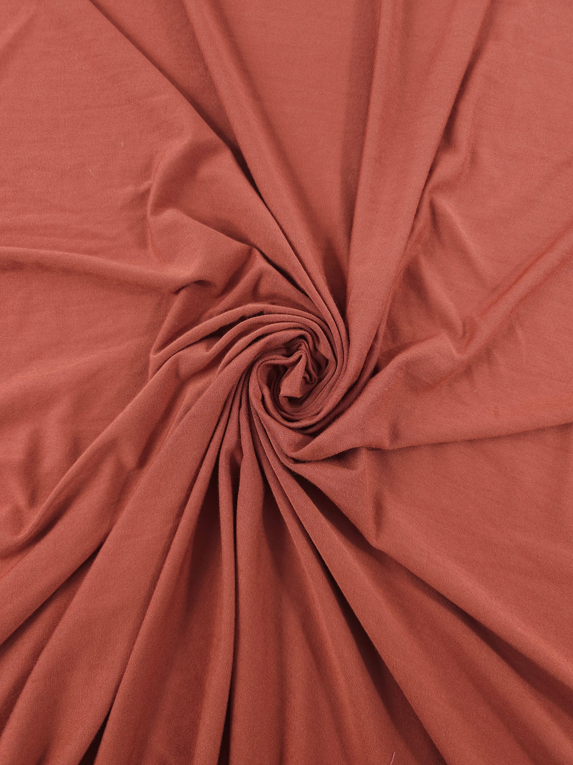 Terracotta Organic Bamboo Cotton Jersey