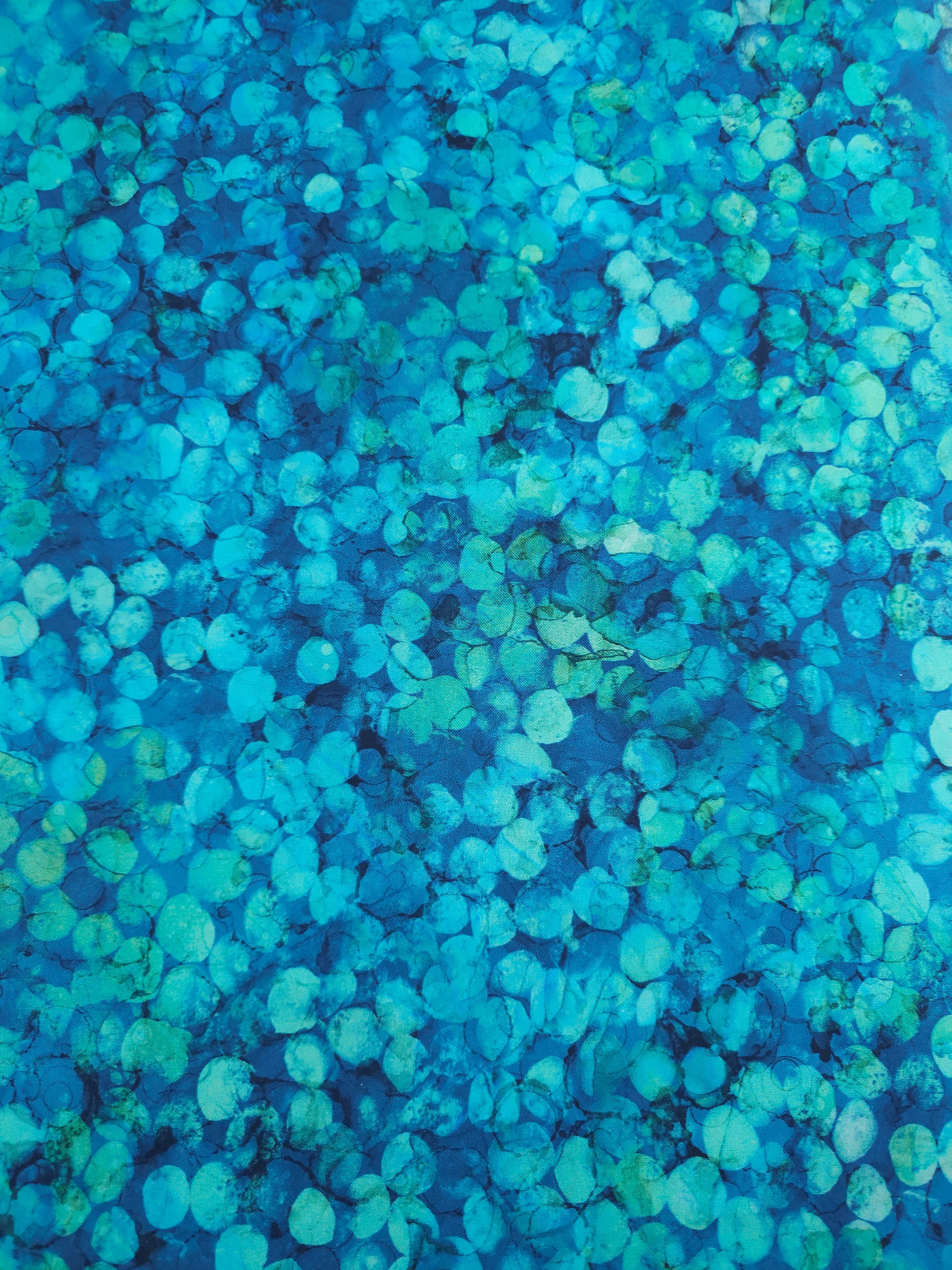 Aqua Confetti Utopia 100% Cotton