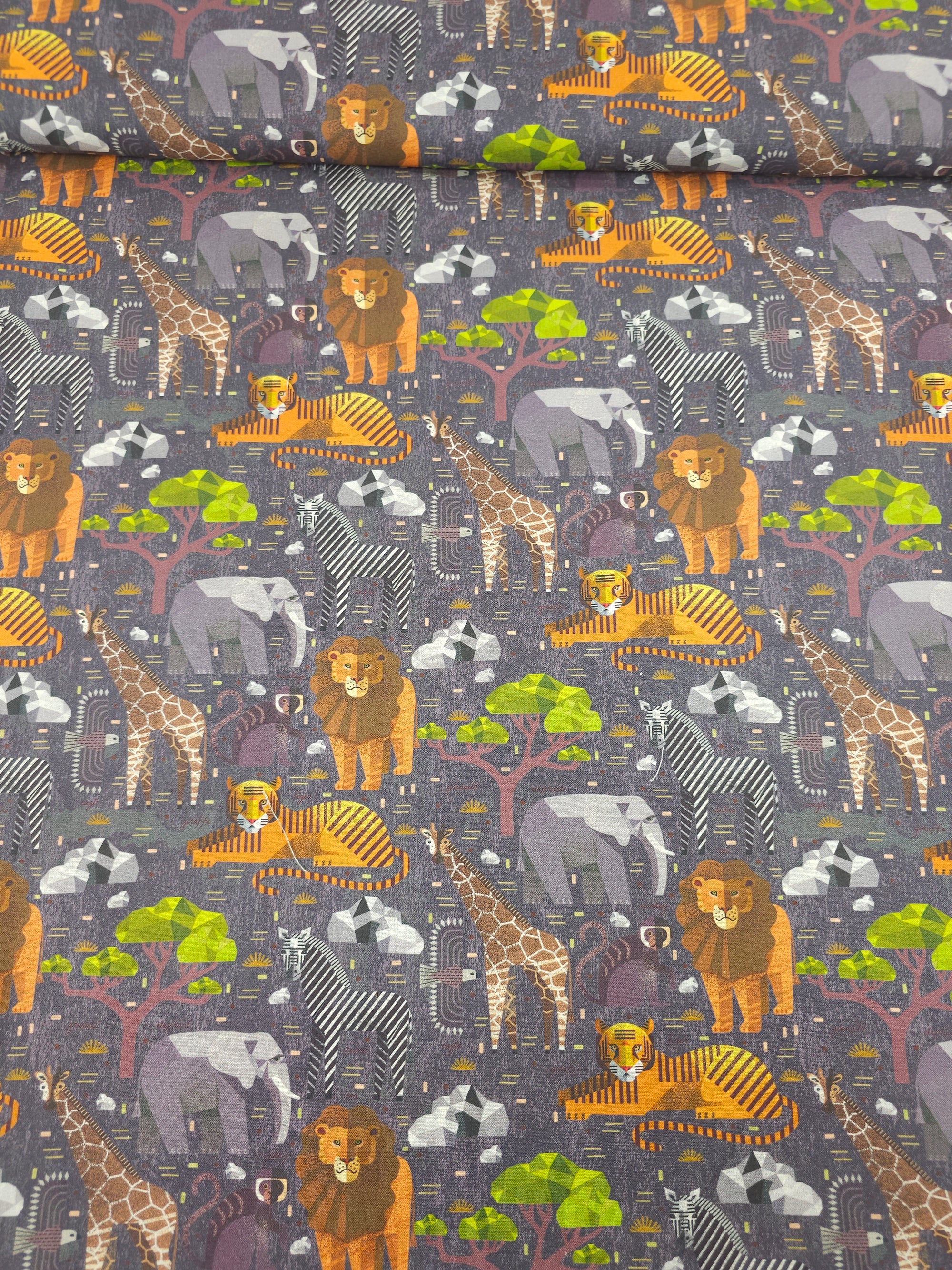 Origami Safari Animals 100% Cotton - Joann