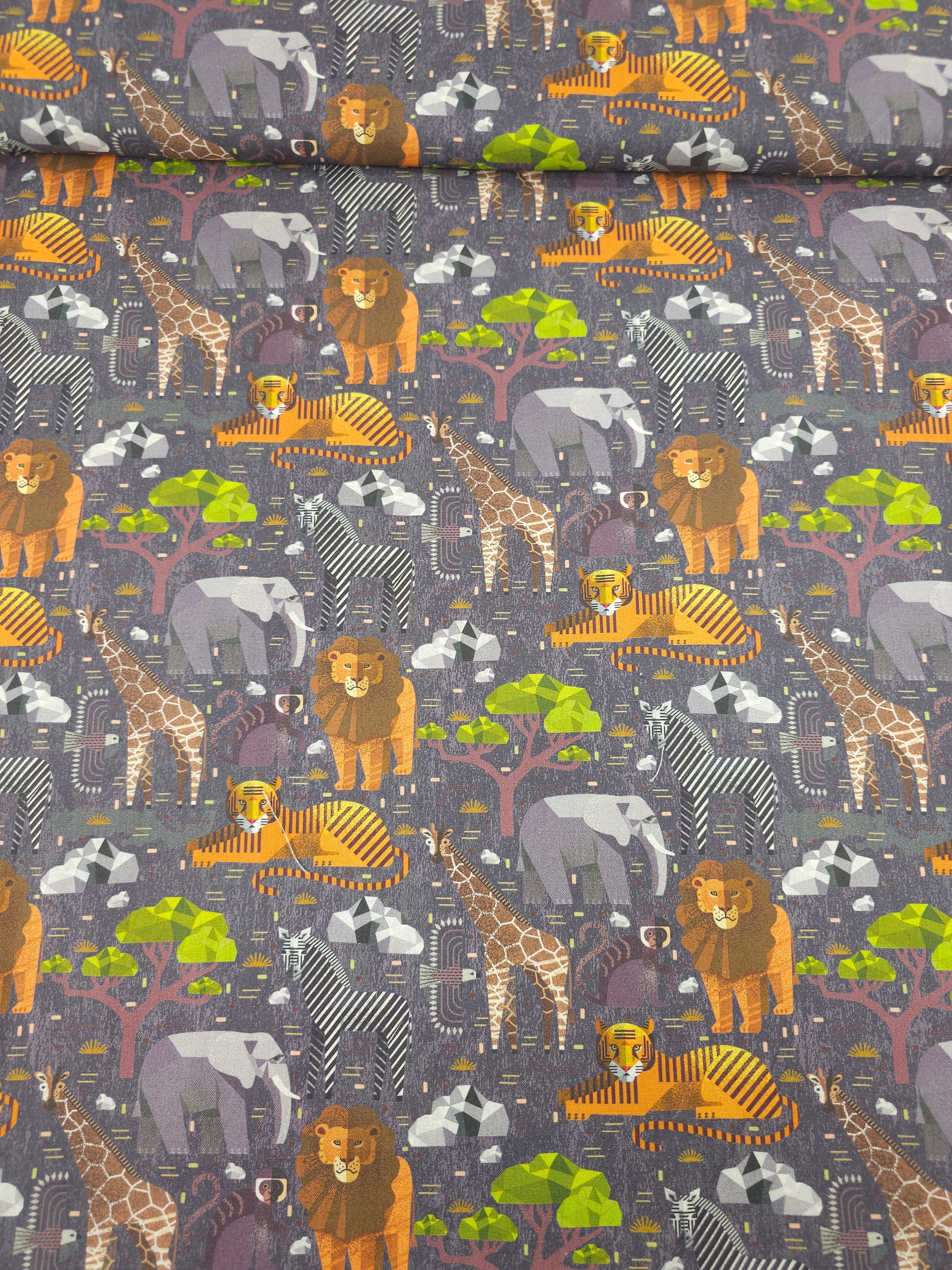 Origami Safari Animals 100% Cotton - Joann