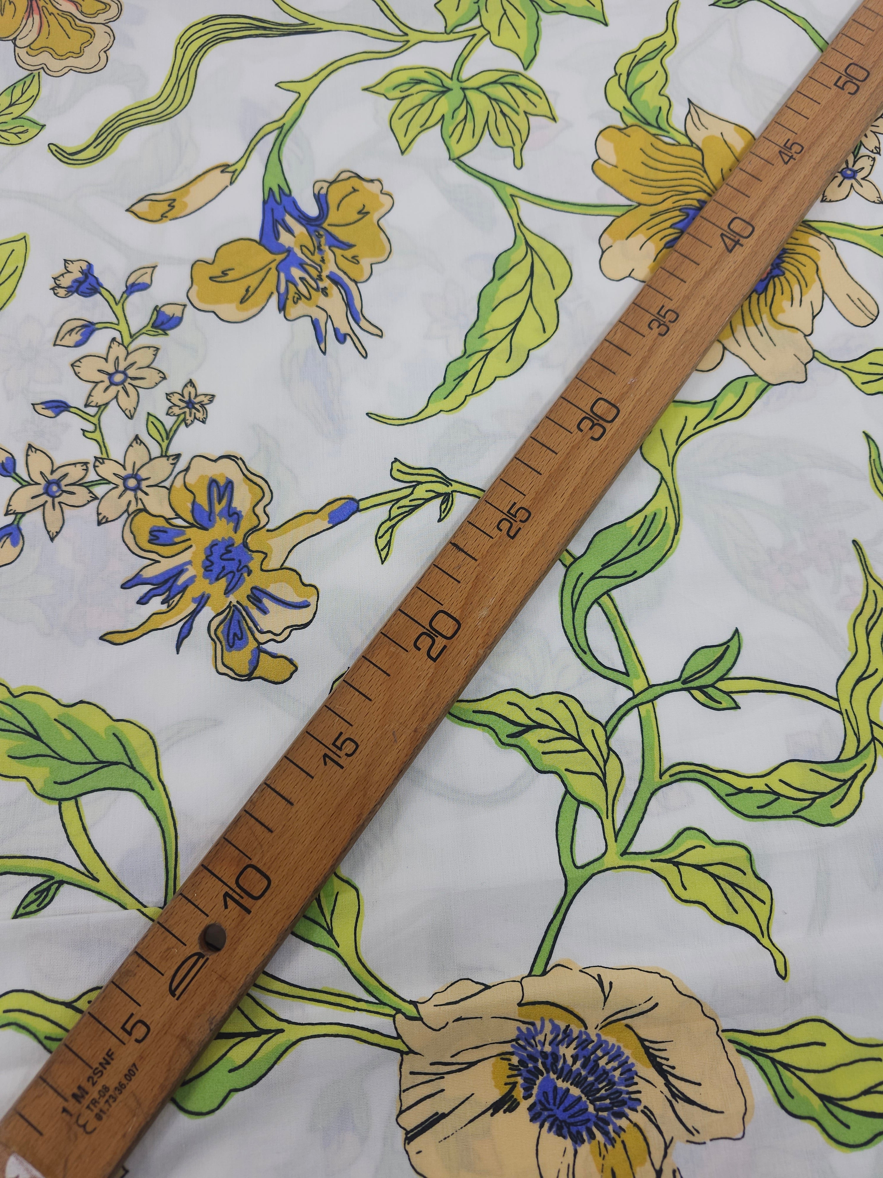 White Floral Vine 100% Cotton 102” - Urban Outfitters *EXTRA WIDE*