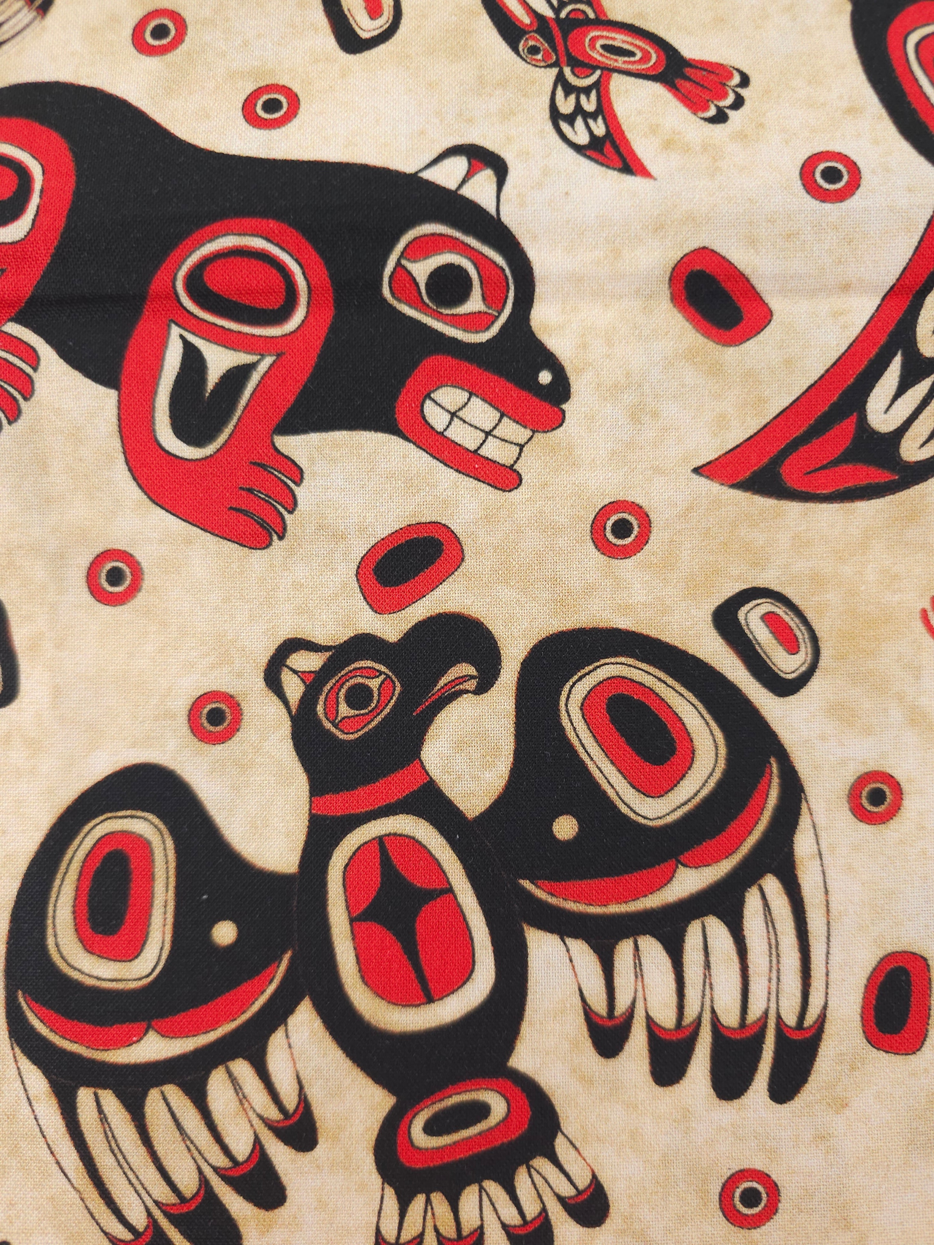 Native Animals 100% Cotton - 1.60m Piece