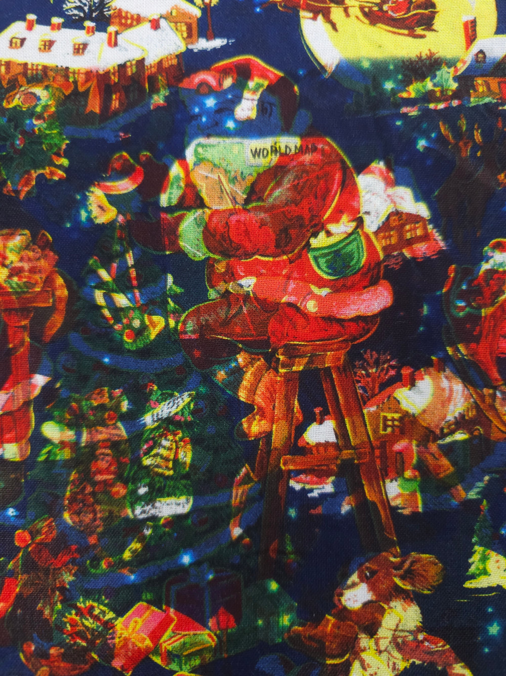Santa's delivery Cotton- 1.2m piece
