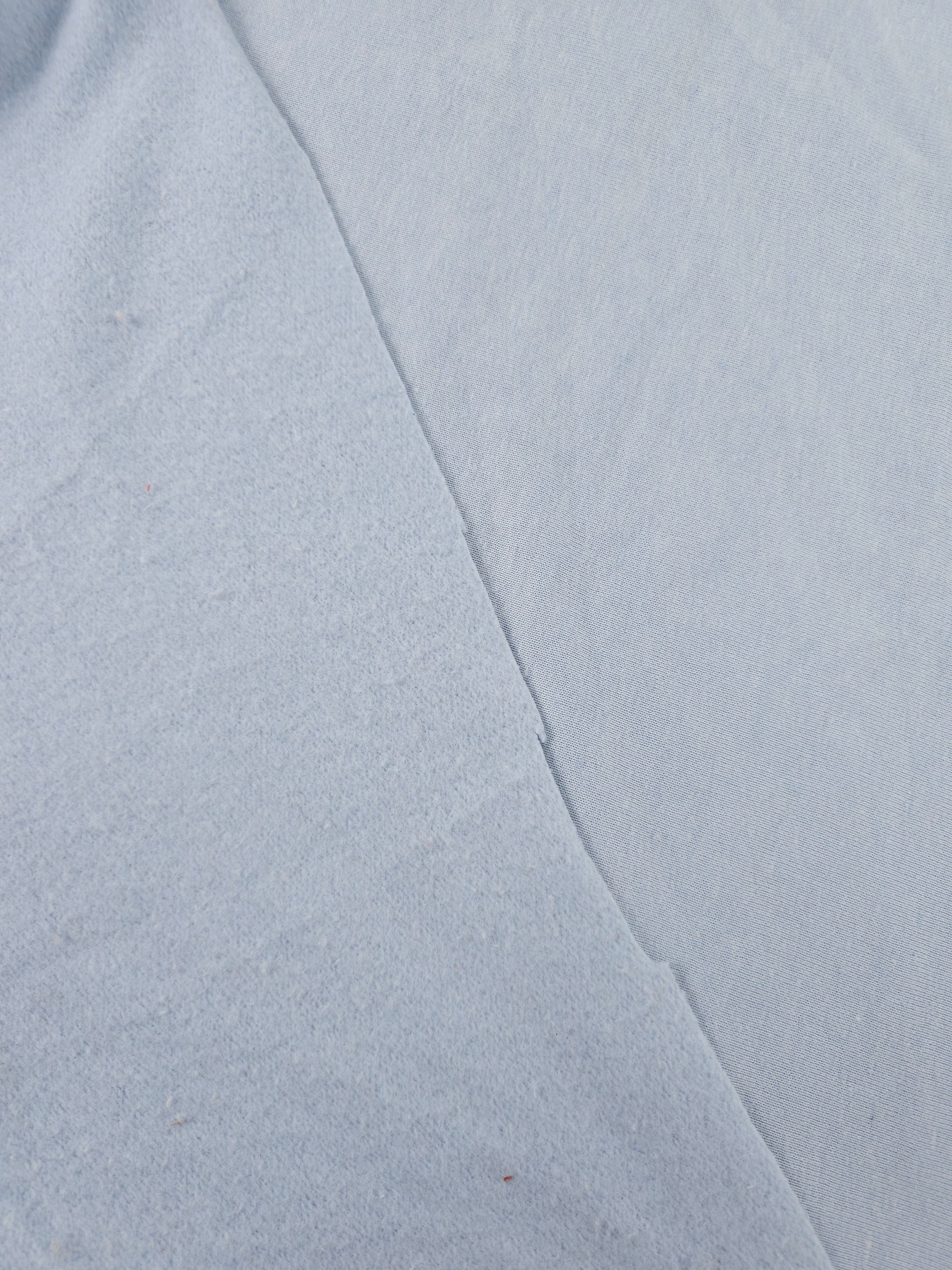 Ultra Light Greyish Blue Fleece Backed Terry
