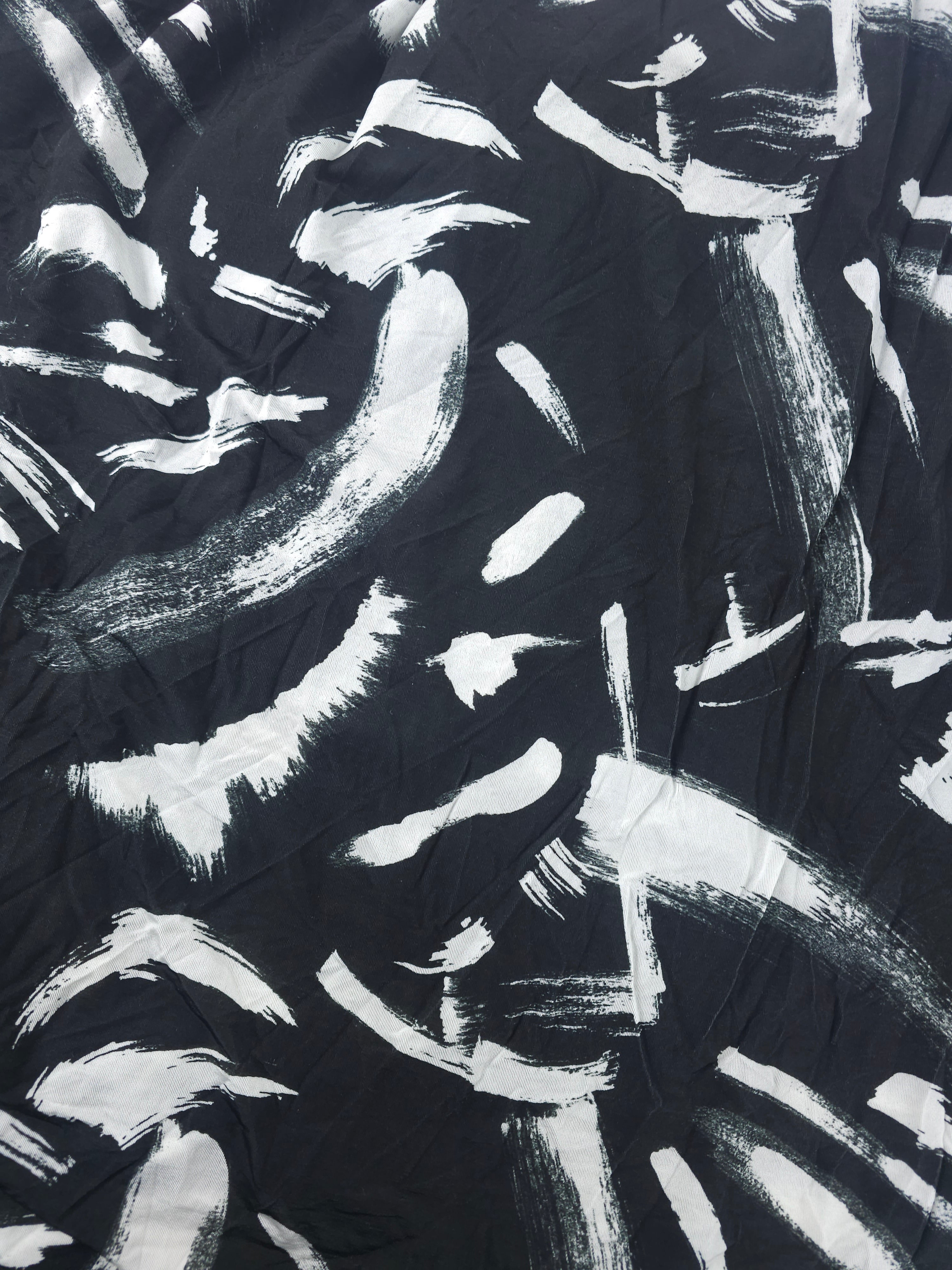 Black brush stroke Rayan Jersey- 3m piece