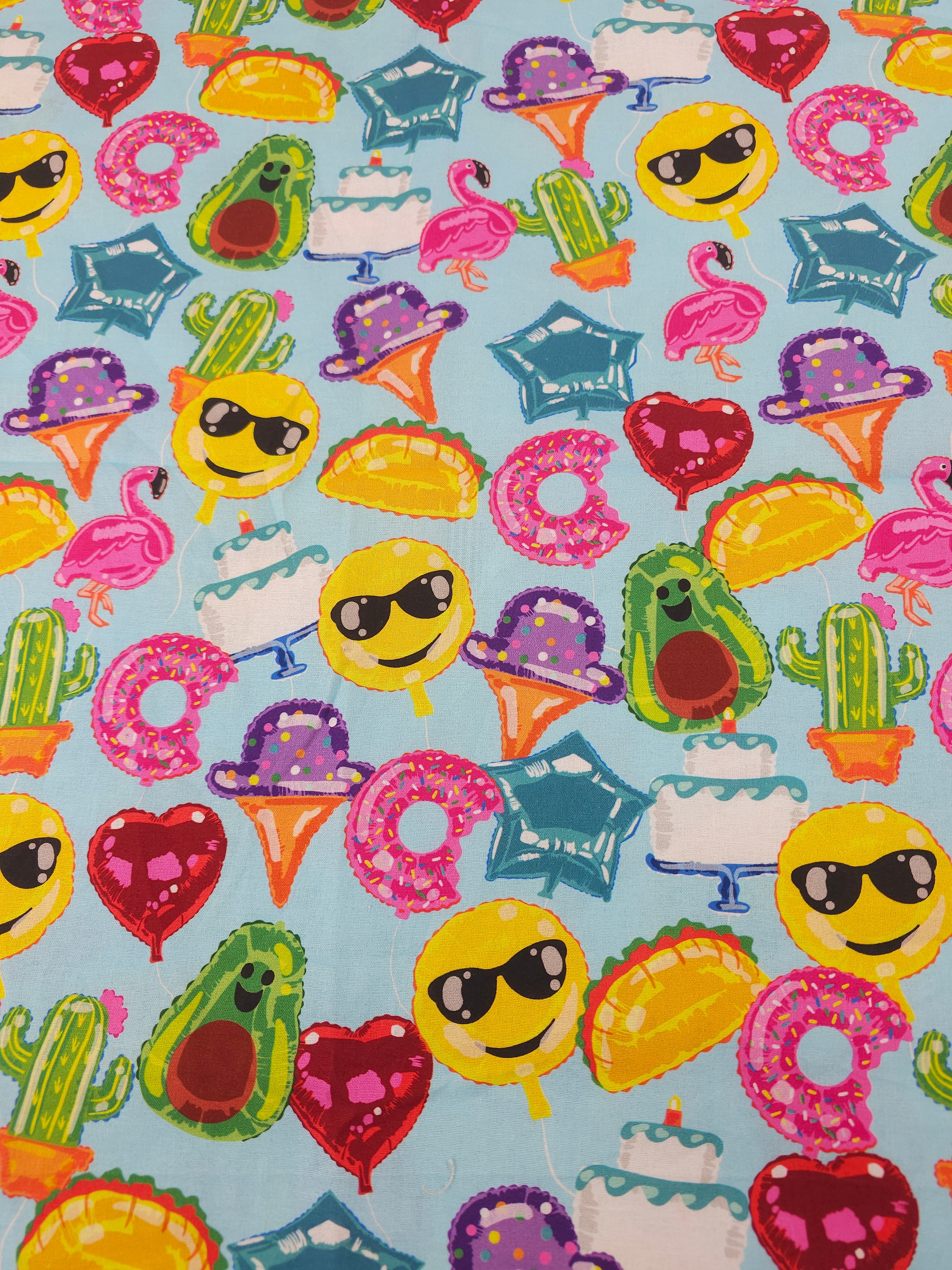 Emoji time Cotton- 1.6m piece