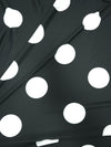 Black/White Large Polka Viscose Jersey