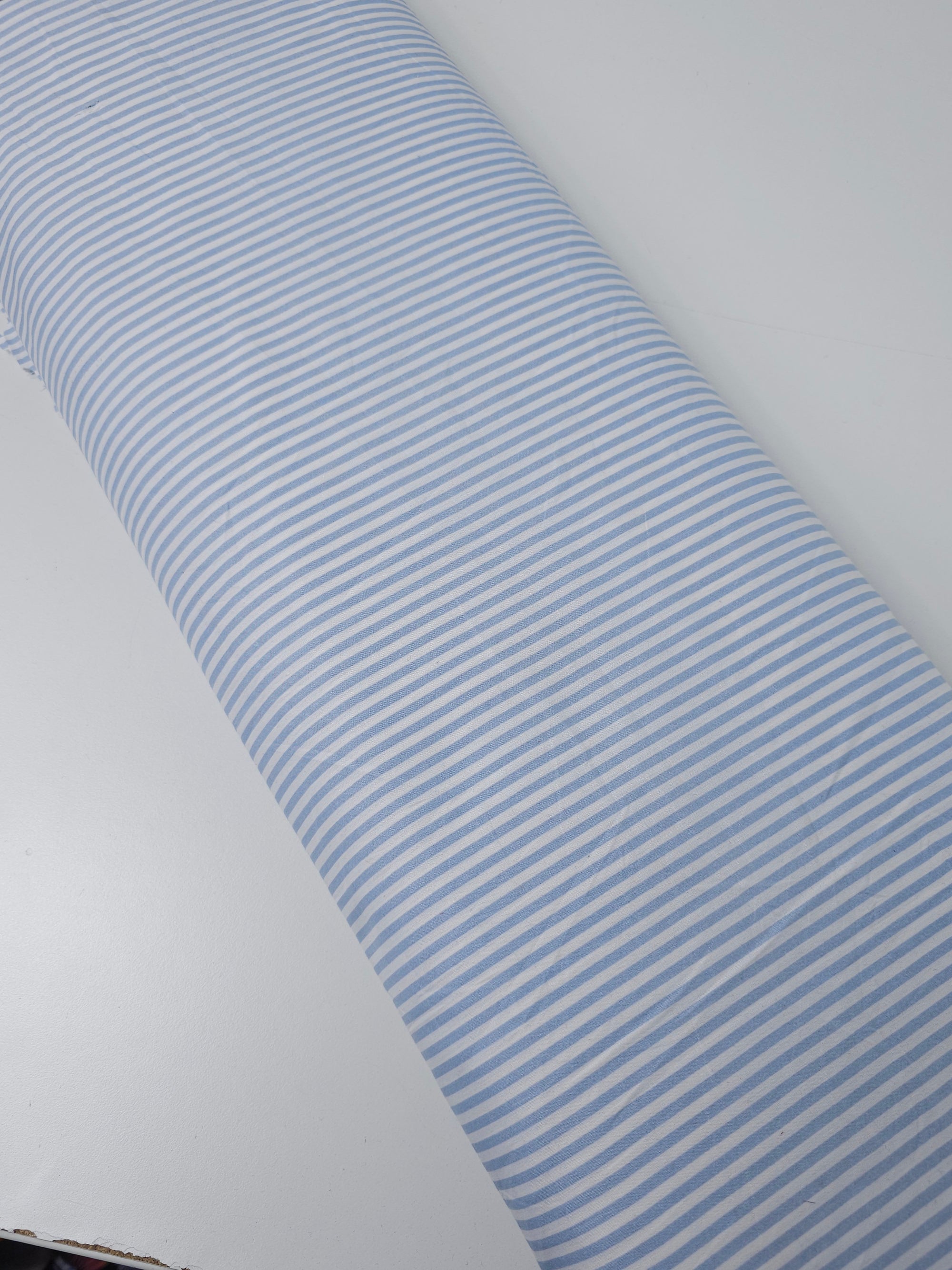 Baby Blue Stripe 100% Cotton *EXTRA WIDE*