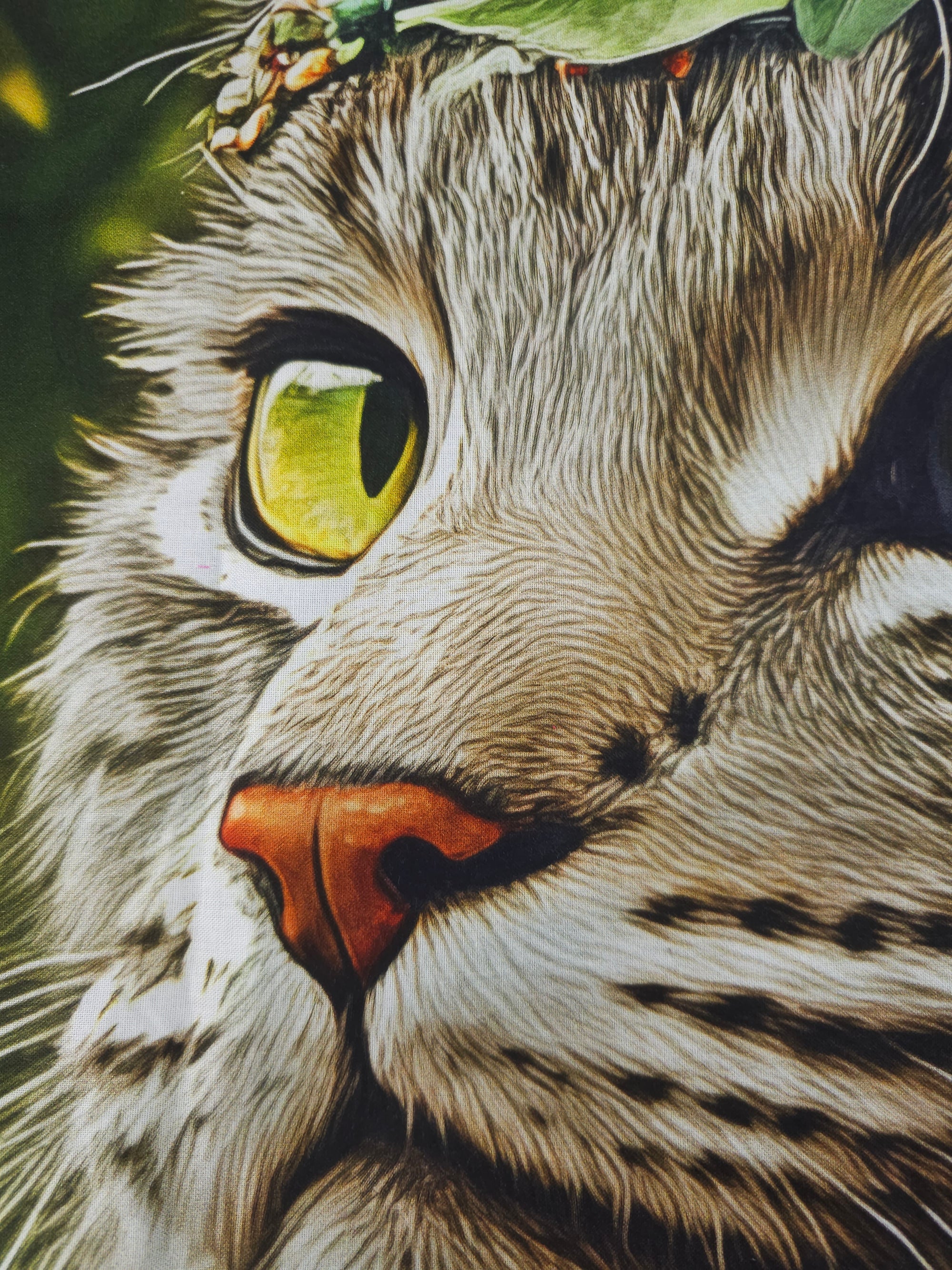 Cat Cotton panel- 1.1m piece