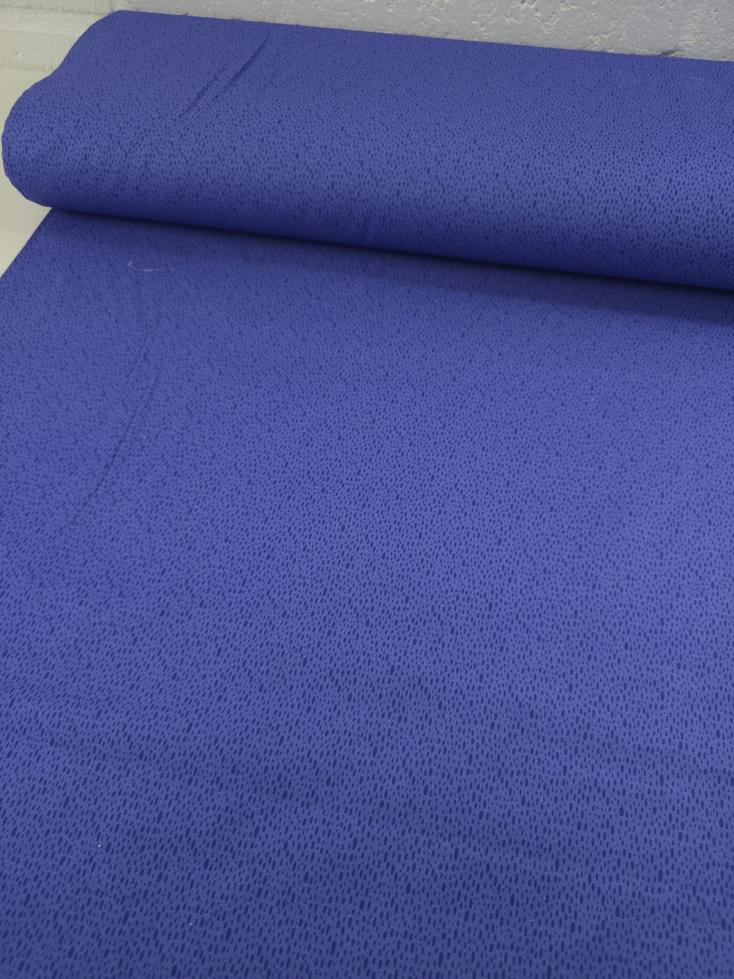 Indigo Tiny Brushstroke 100% Cotton