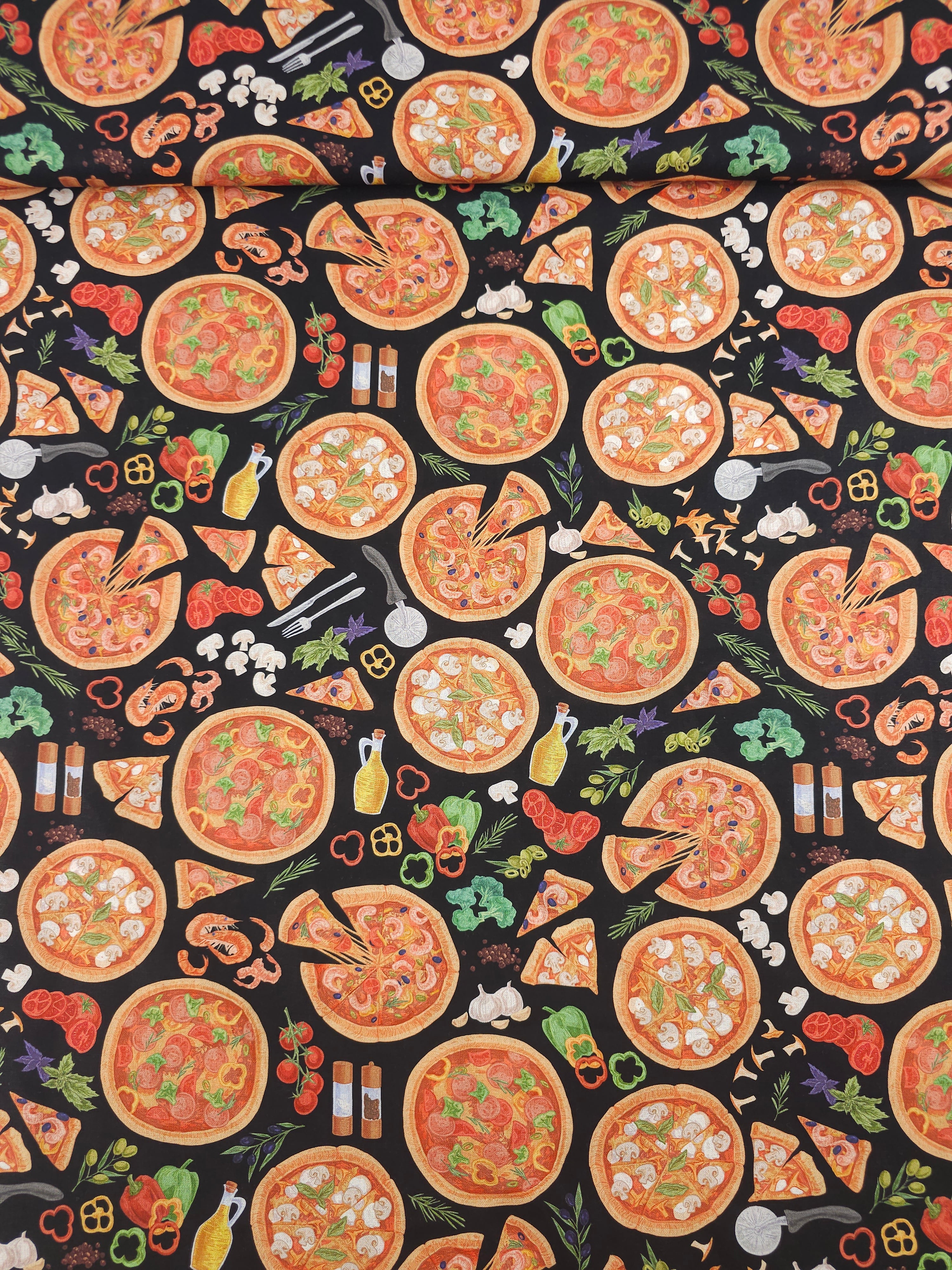 Pizza Party 100% Cotton