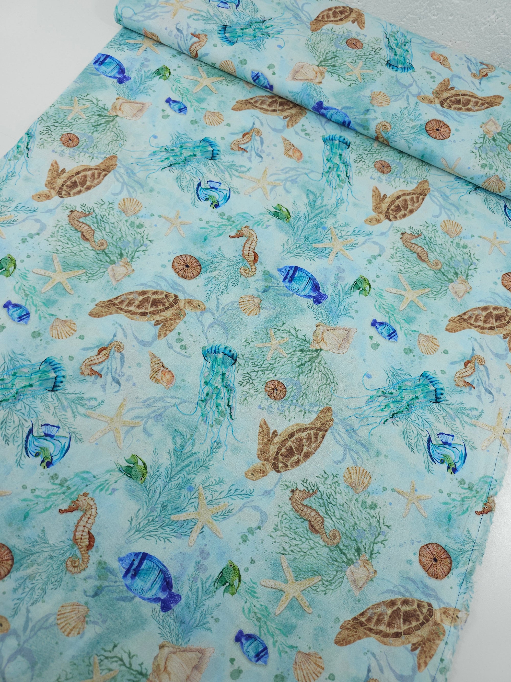 Sea Life Whisper 100% Cotton
