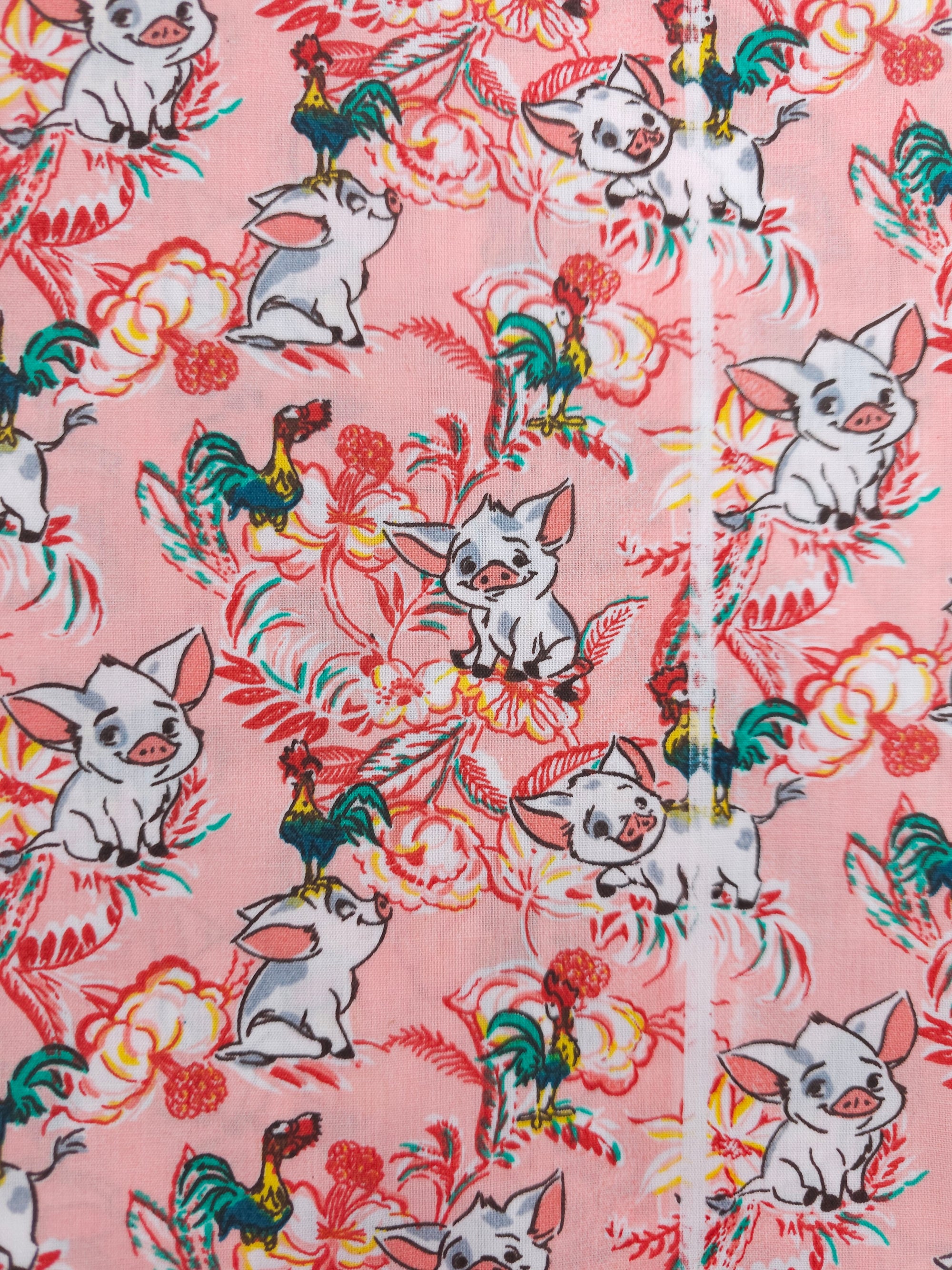 Pua and Hei Hei Cotton (Defect) - 1.5m Piece