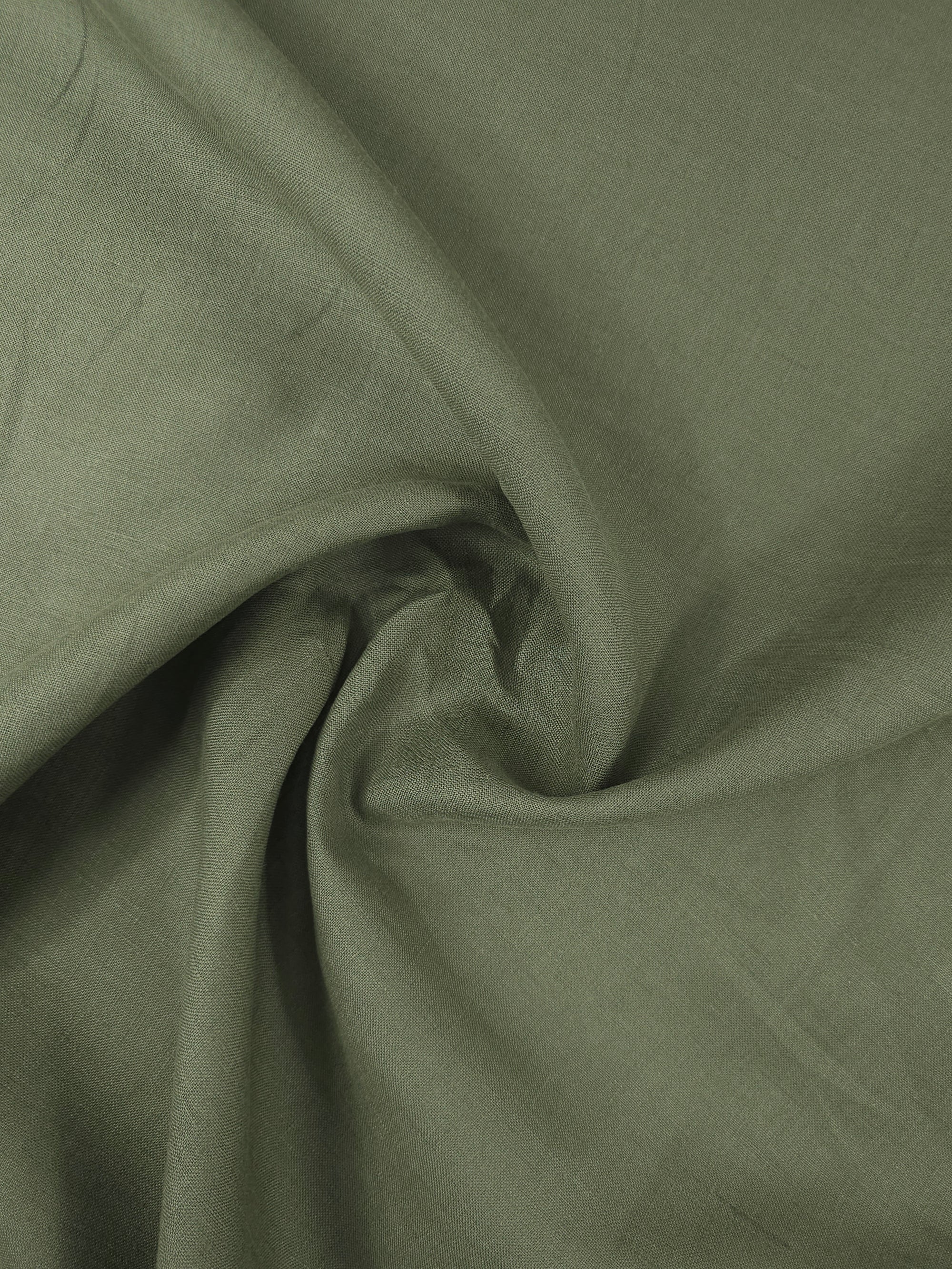 Khaki Green 100% Linen