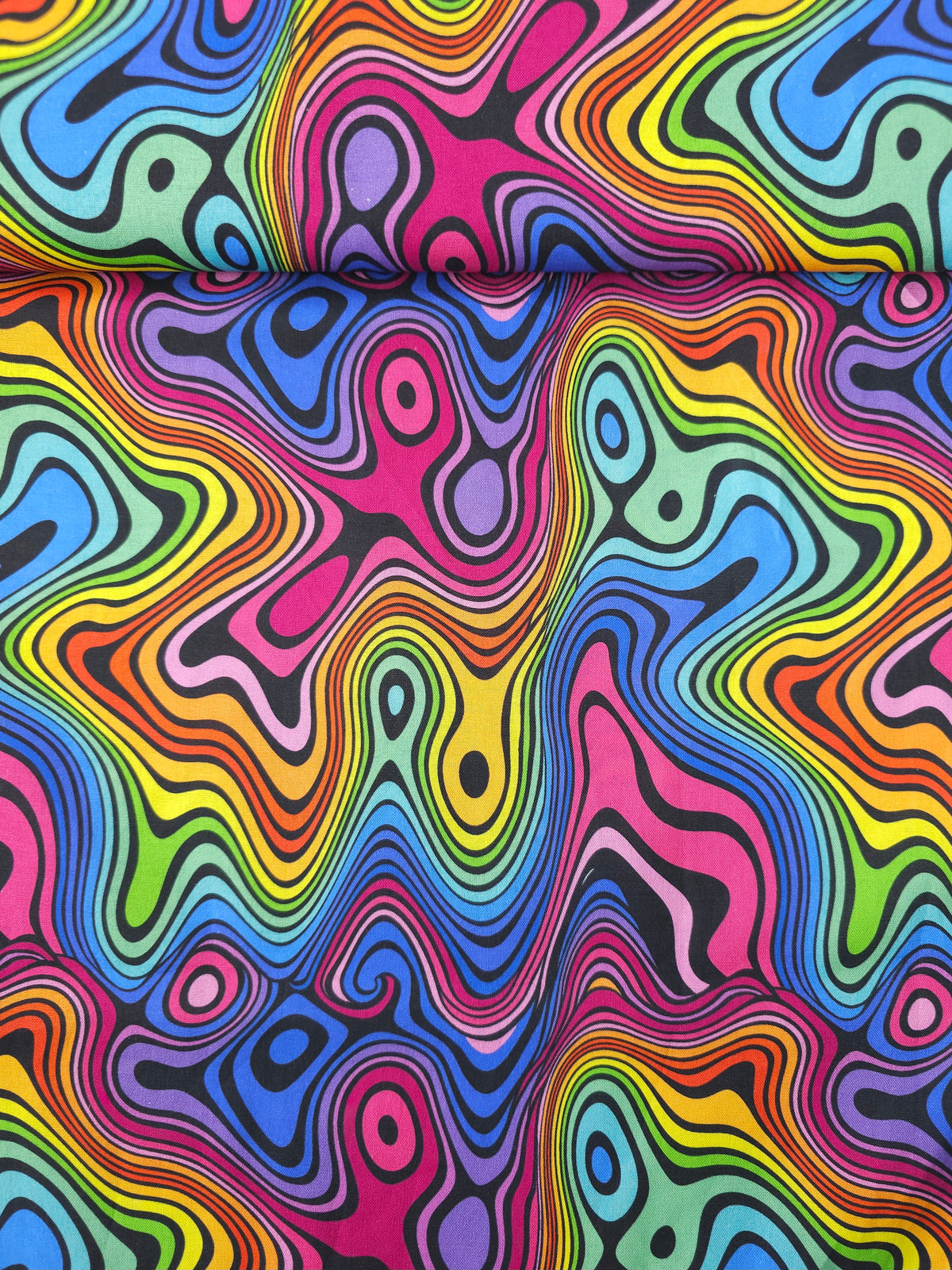 Groovy Rainbow Swirl 100% Cotton- Joann