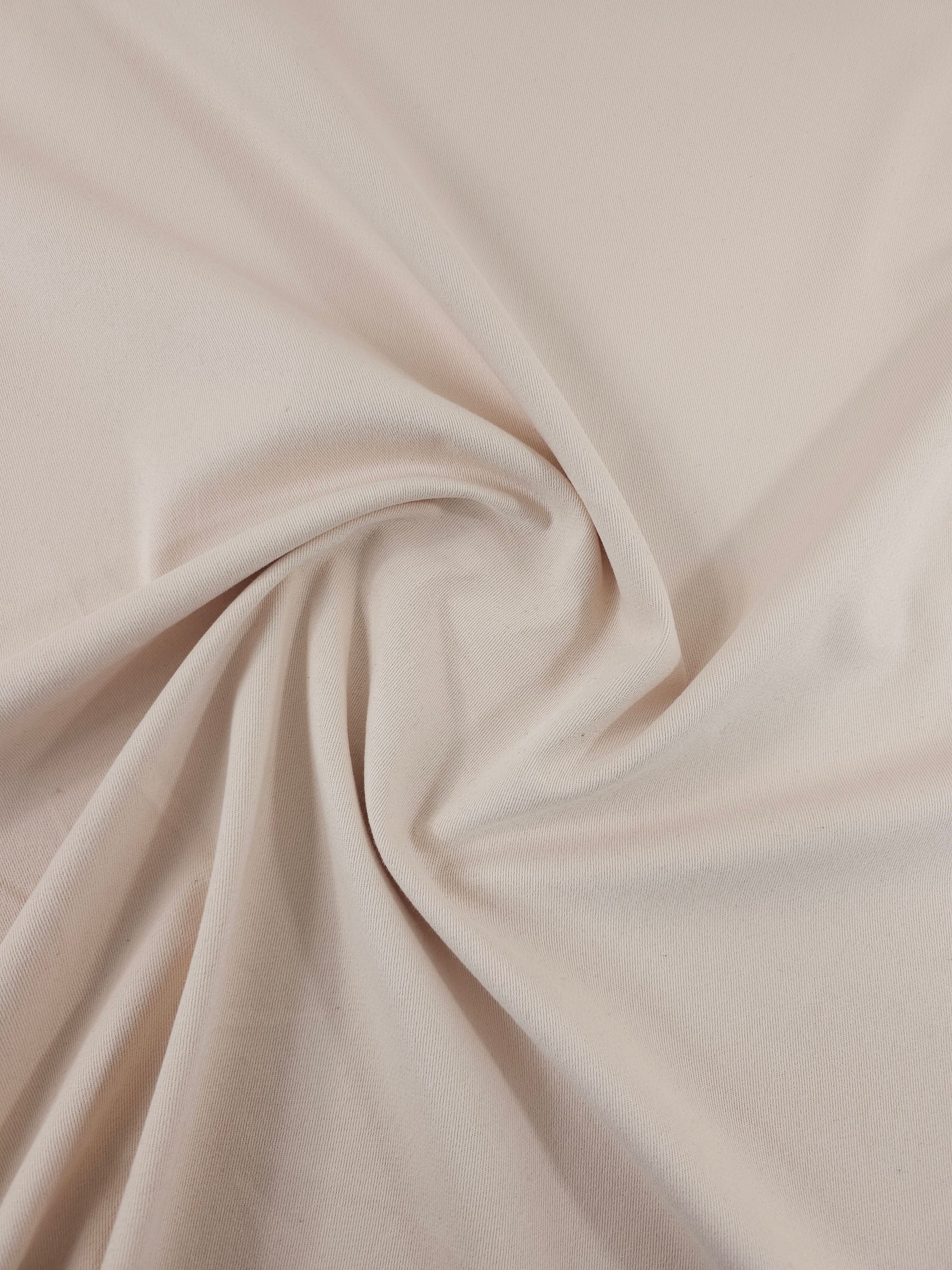 Pale Peach Brushed Cotton Twill