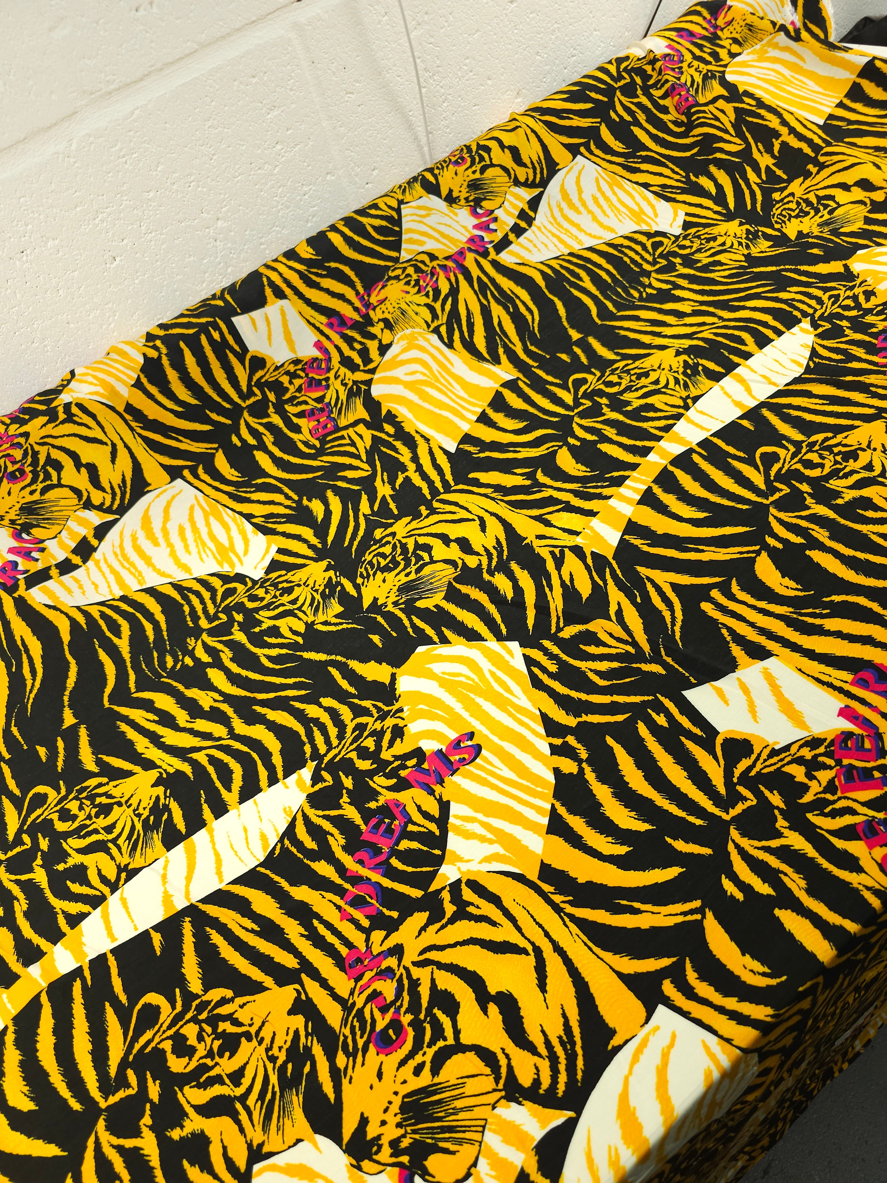 Be Fearless Abstract Tiger Stripe Viscose Voile