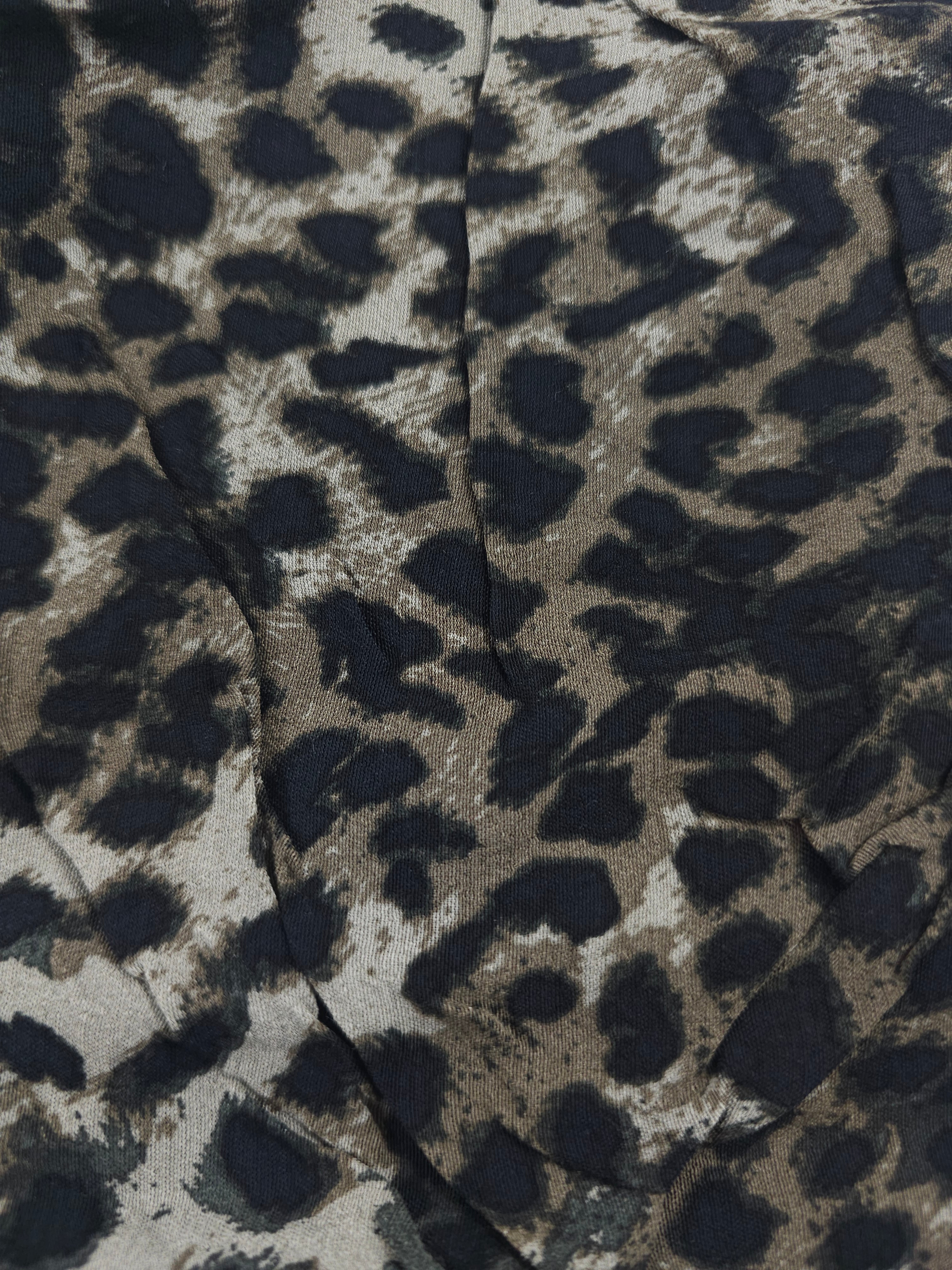 Dark cheetah Viscose crepe- 2m piece